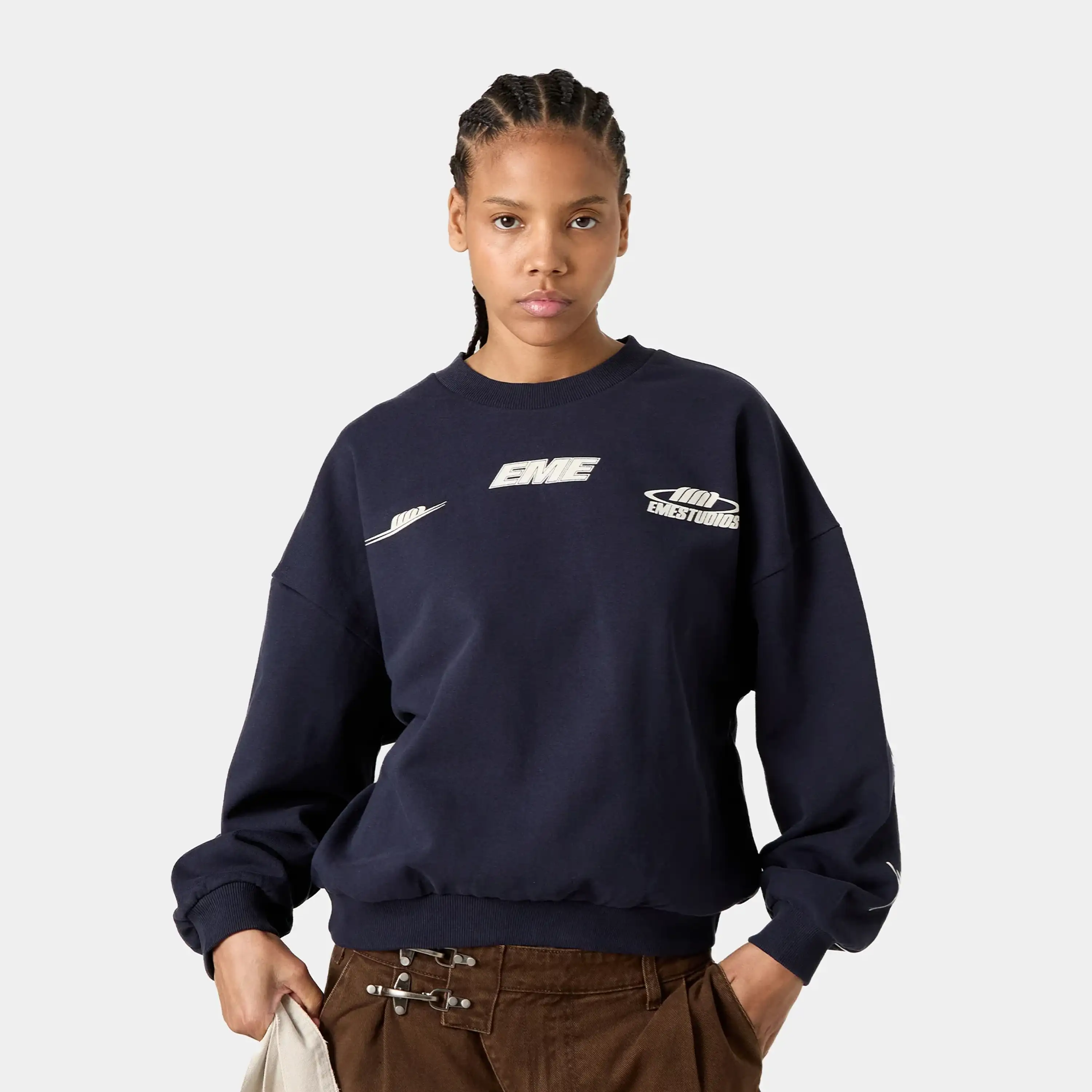 Zenit Navy Oversized Crewneck