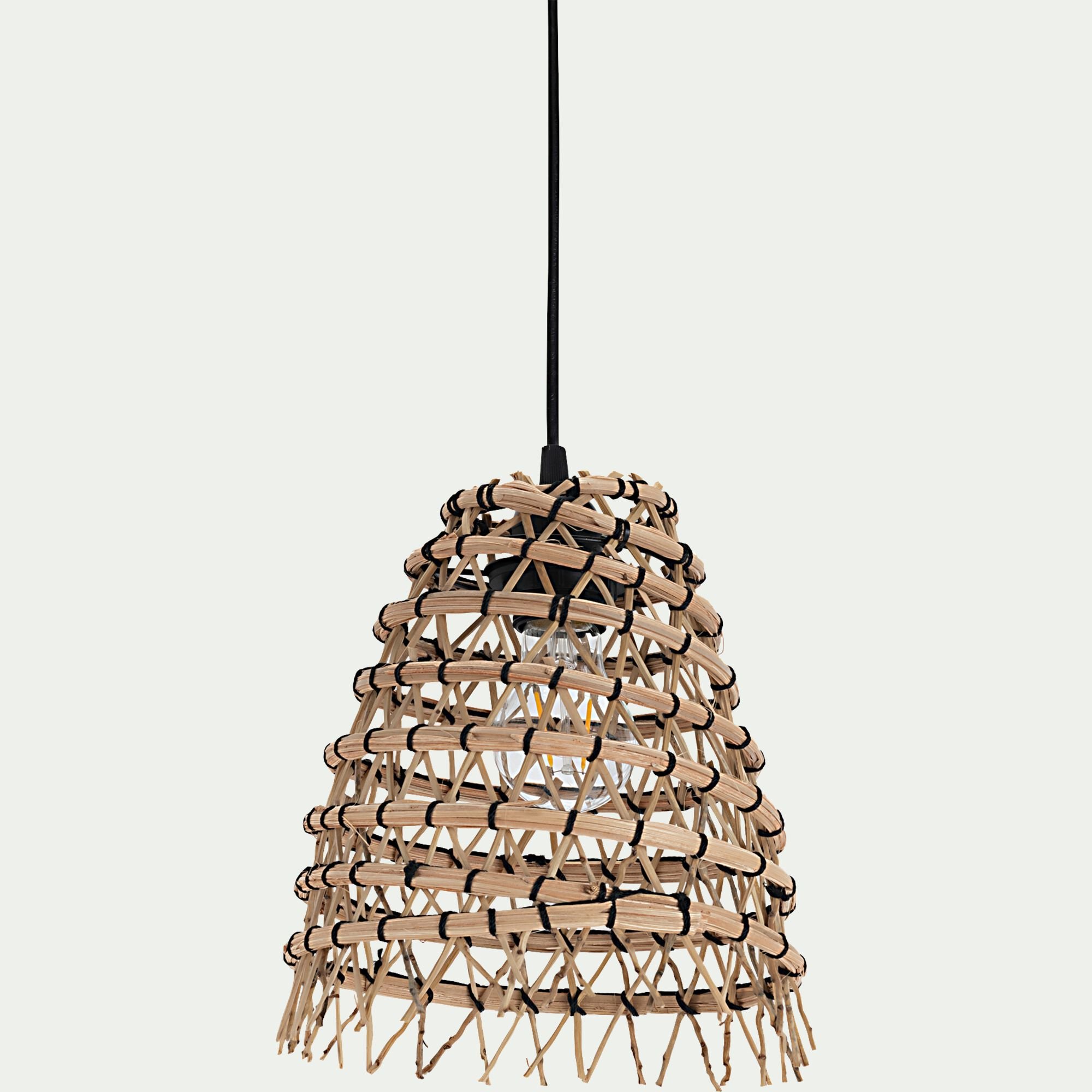 ORIA - Suspension non électrifiée en fibre de palmier - naturel H22xD24cm