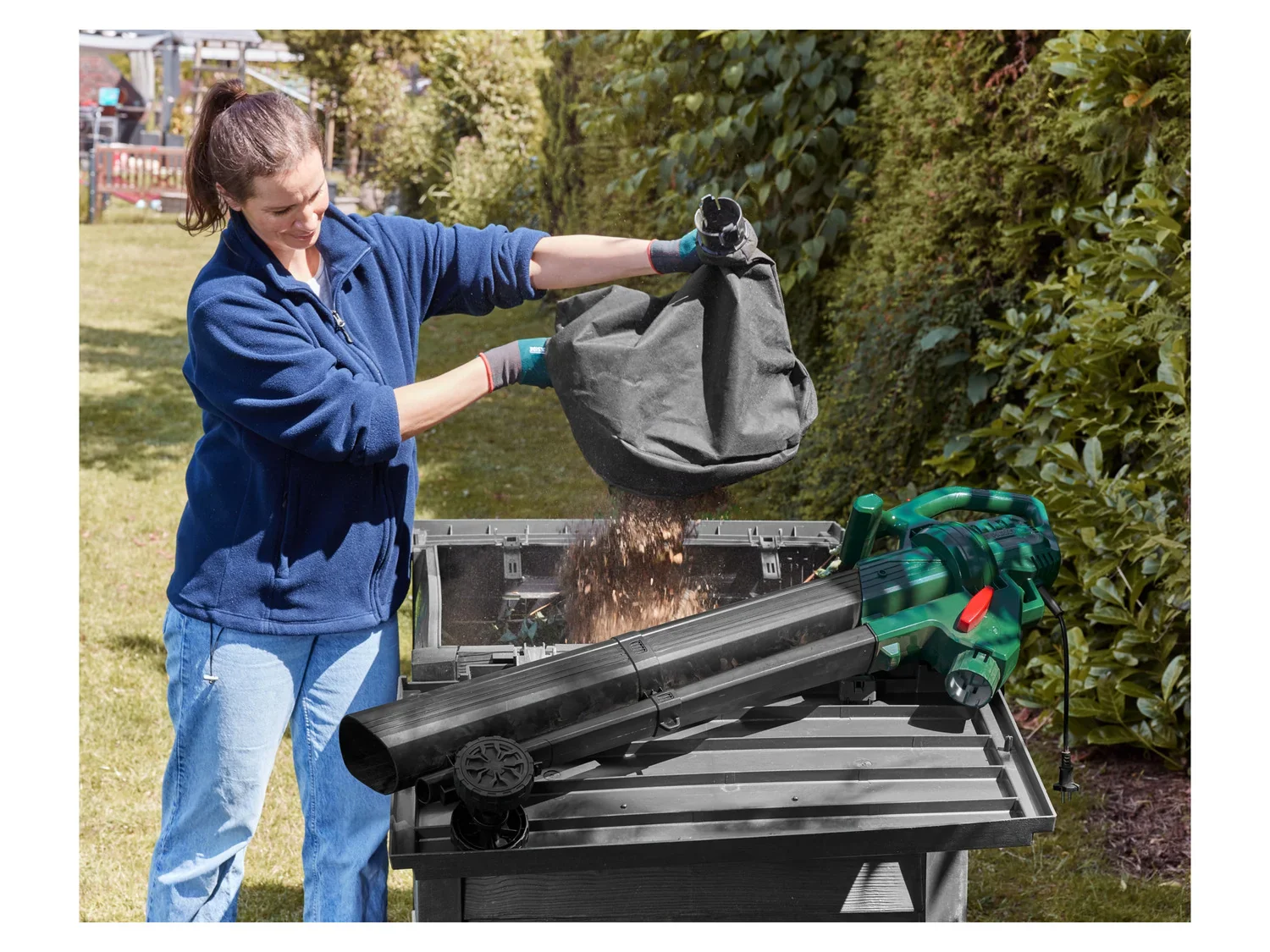 PARKSIDE Aspirateur et souffleur de feuilles lectrique 3 en 1 PLS 2600 C2, 2600 W