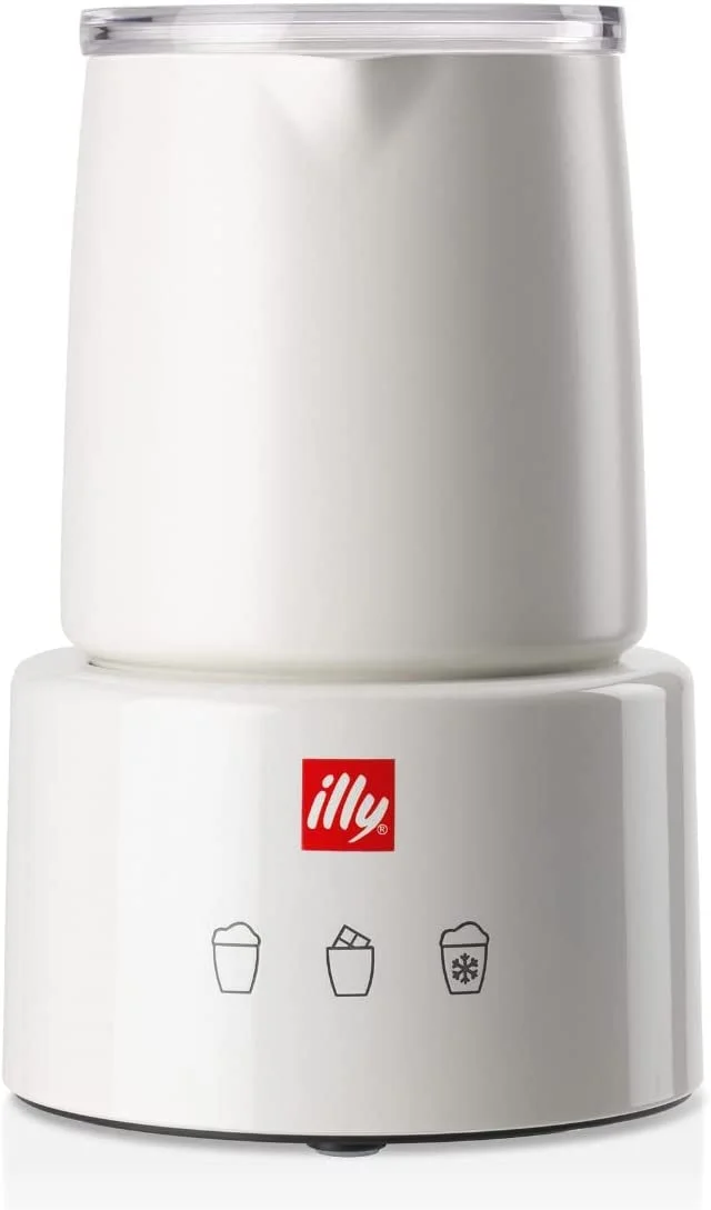 Illy Electric Milk Frother - Black & Stainless Steel