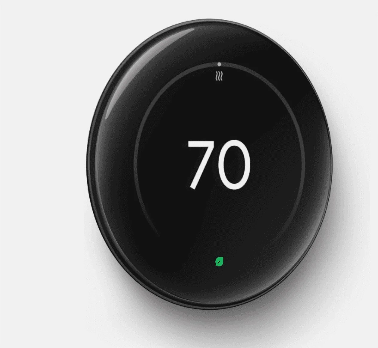 Google Nest Learning 4th Gen Learning Thermostat with 2 Pack Google Nest Temperature Sensor 2nd Gen - Polished Obsidian - GA05557 - US