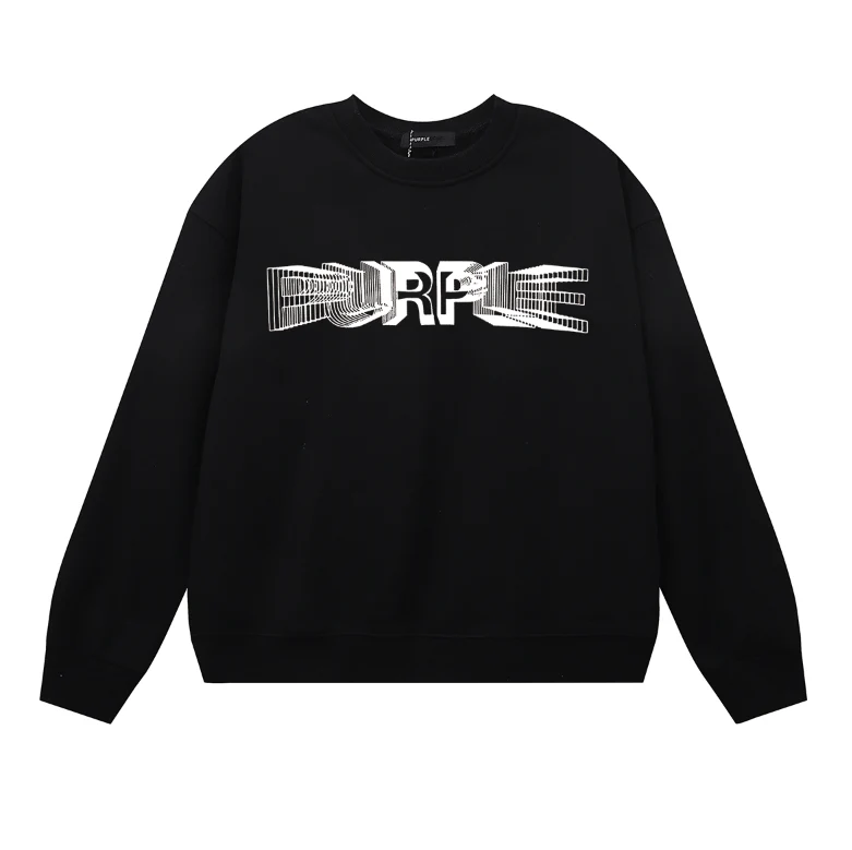 Purple Men's Long-Sleeve T-shirt Sweatshirt 1141