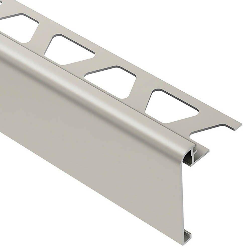 Schluter | Rondec-Step-39 Profile 1/2 inch Aluminum Satin - Floor & Decor
