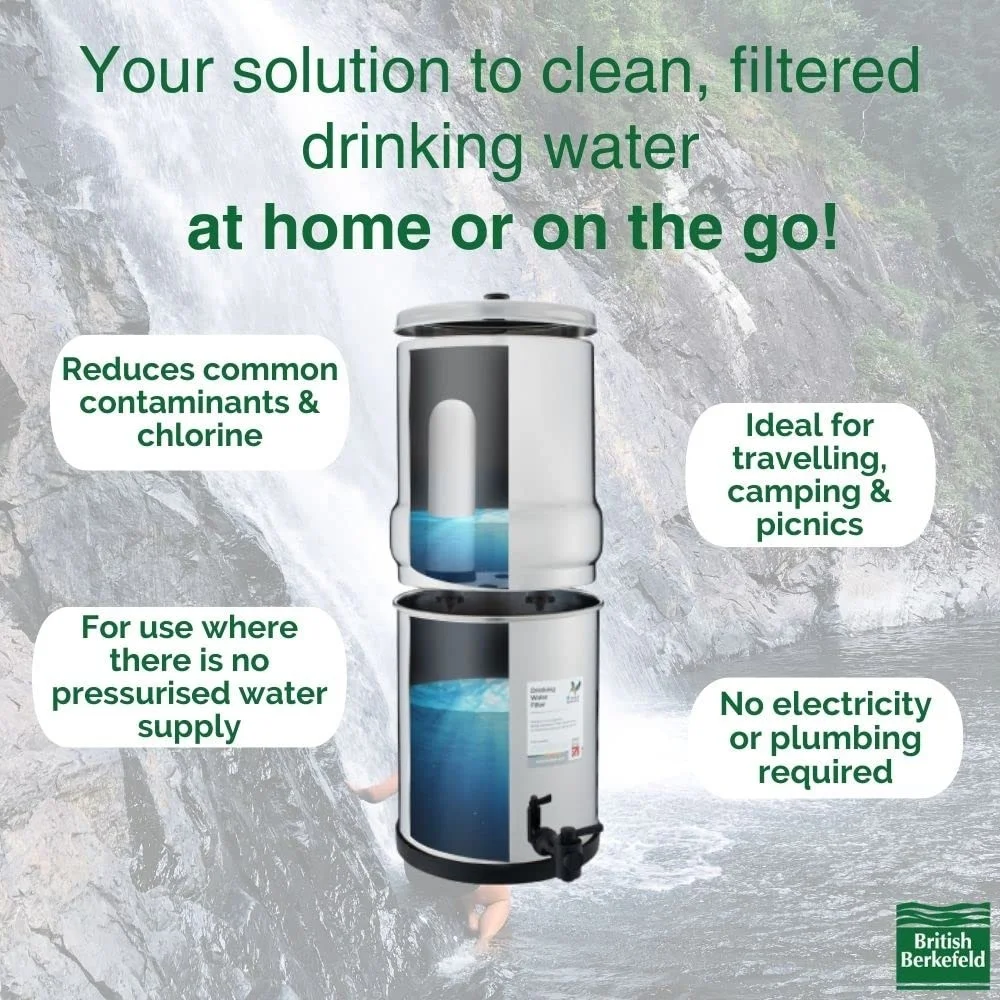 W9361132 2.25 Gallon Countertop Water Filter System Includes 2X Ultra Fluoride Reduction Ceramic Filters - Image 4