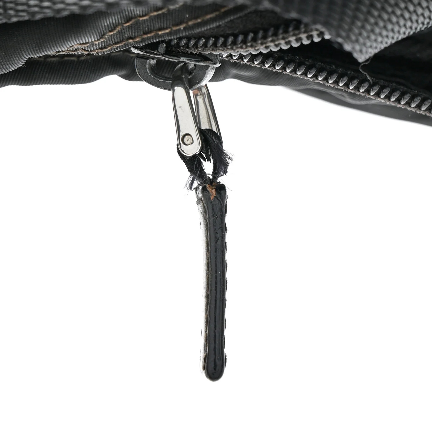Tessuto Nylon Triangle Shoulder Bag Black