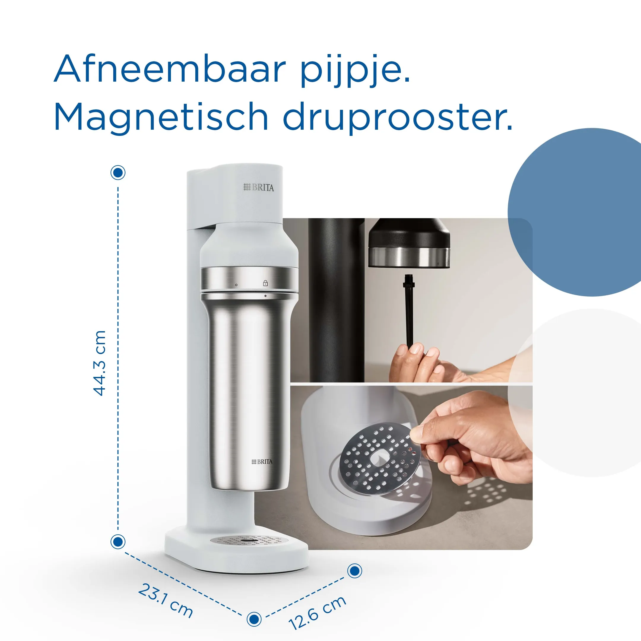 Brita SodaTRIO Bruiswatertoestel - Wit