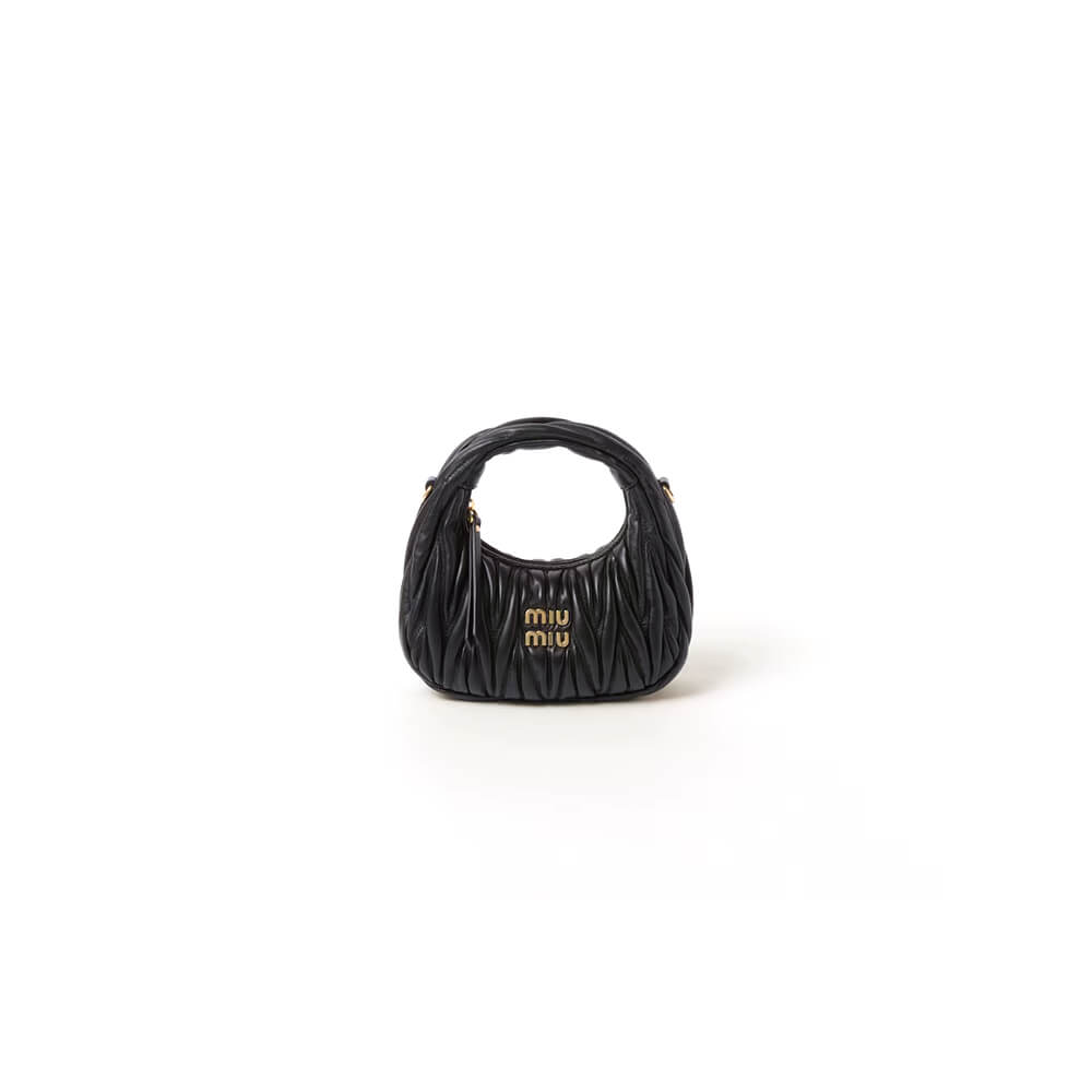Wander matelassé nappa leather hobo mini-bag(high-end grade)