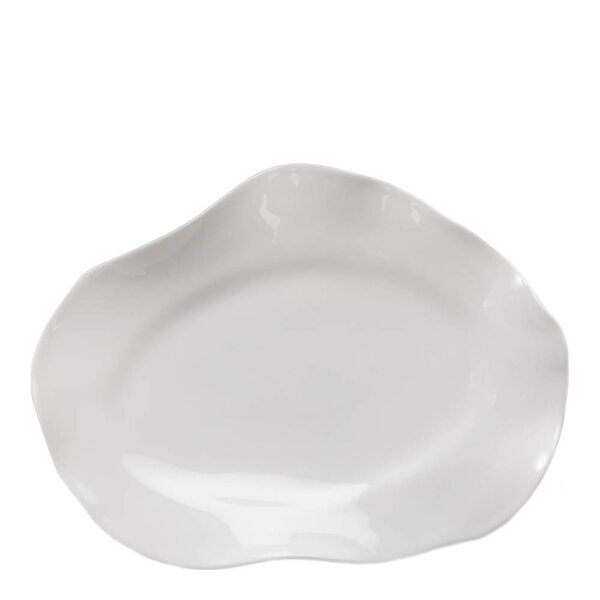 Perfect Imperfection tallerken oval 22,5 cm hvit daenkei