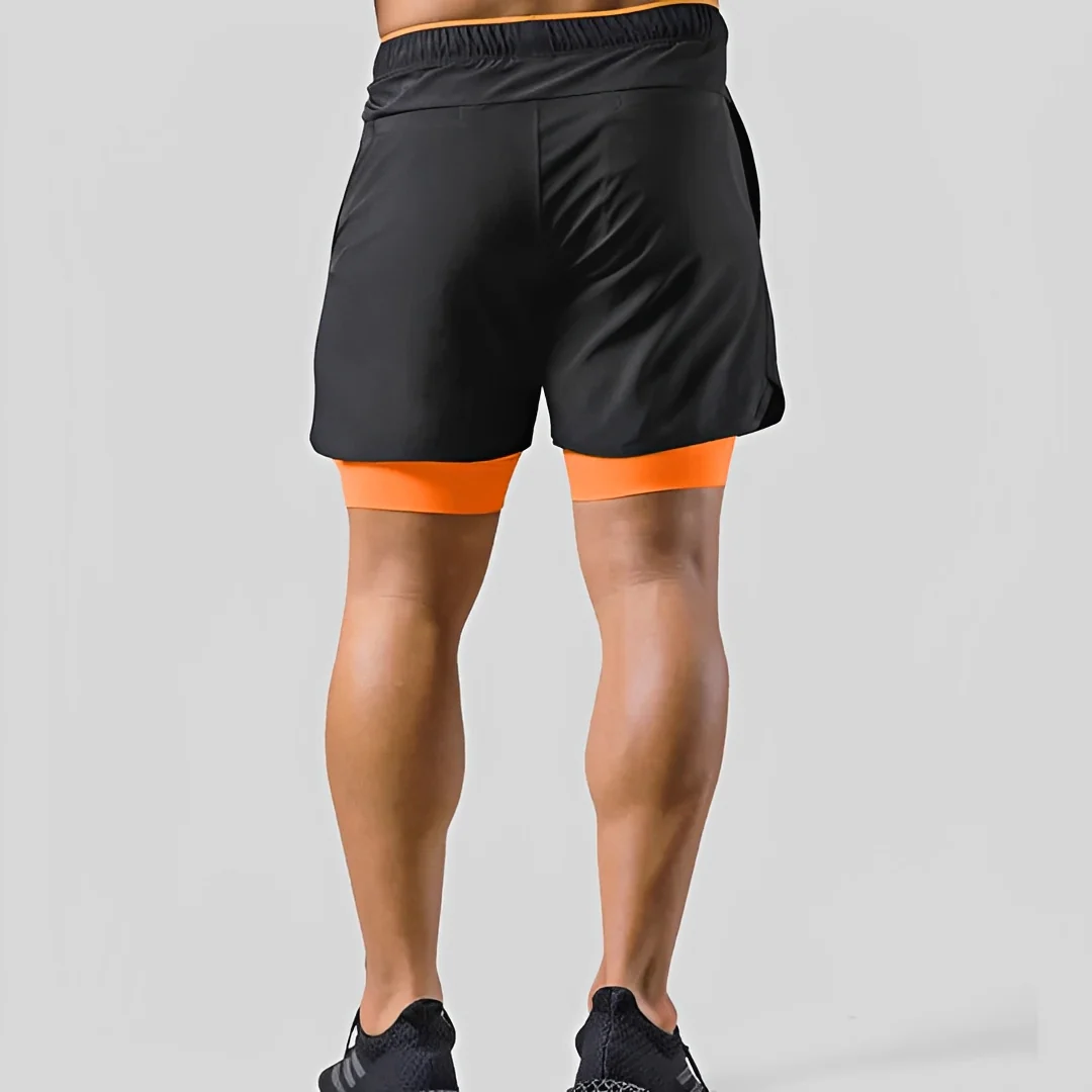 Steven - Short masculin - Double couche pour le sport
