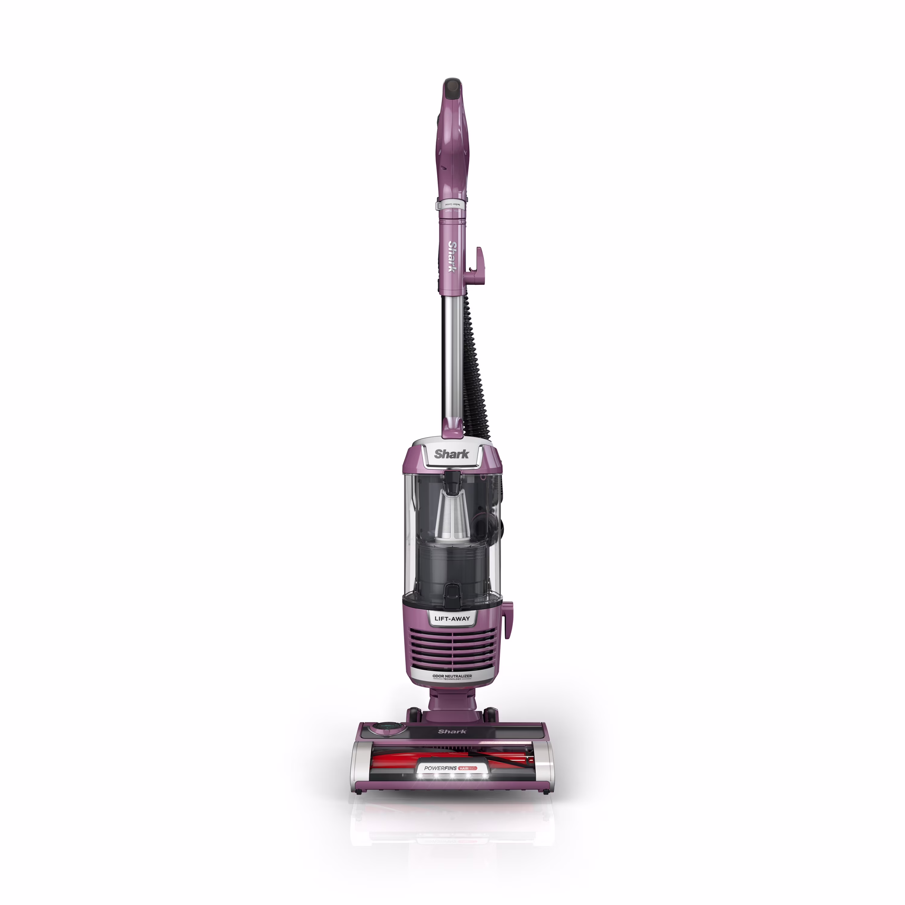 Shark Upright Vacuum, Lift - Away, Pet Friendly, Bagless, Powerfins Hairpro & Odor Neutralizer Technology, Hard Floor and Carpet, Self Cleaning Brushroll, Anti Allergen &Swivel Steering, ZD550, Purple