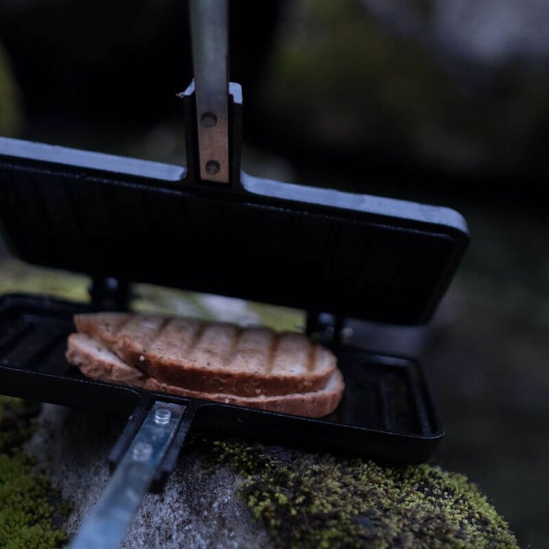Toastjern til bål støpejern