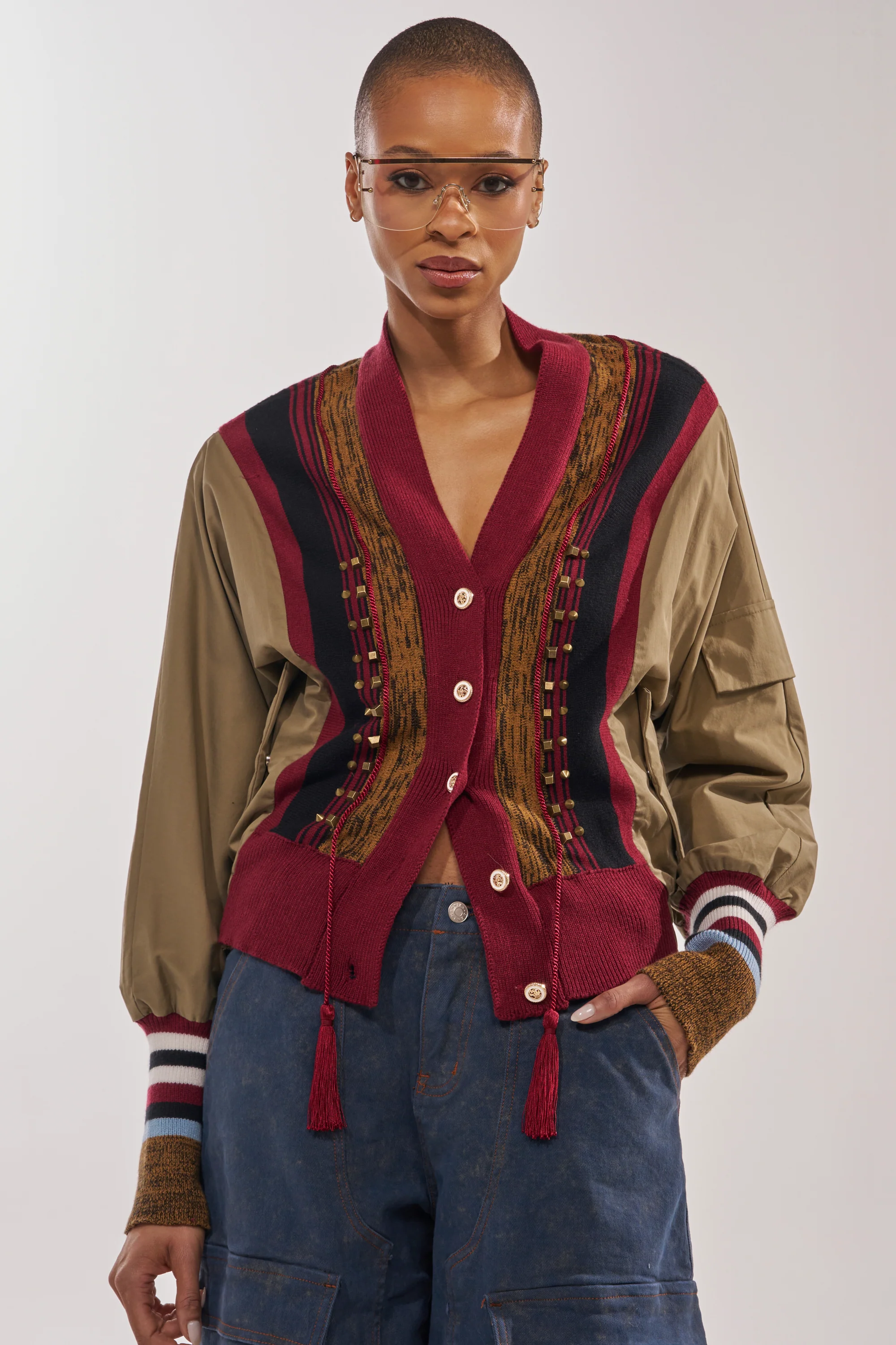 NEW DAY COLORBLOCK CARDIGAN - Akira Store