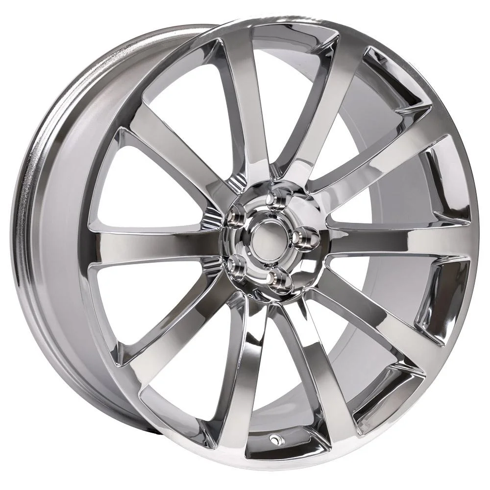 20x9 Wheel Fits Dodge, Chrysler 300 SRT Style Chrome Rim, Hollander 2253 Fits select: 2005-2006 CHRYSLER 300C, 2006-2022 DODGE CHARGER - Image 3