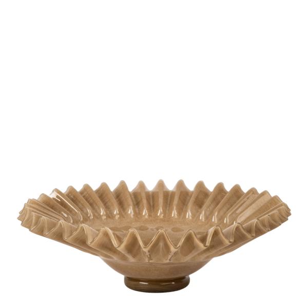 Lori skål 38 cm beige