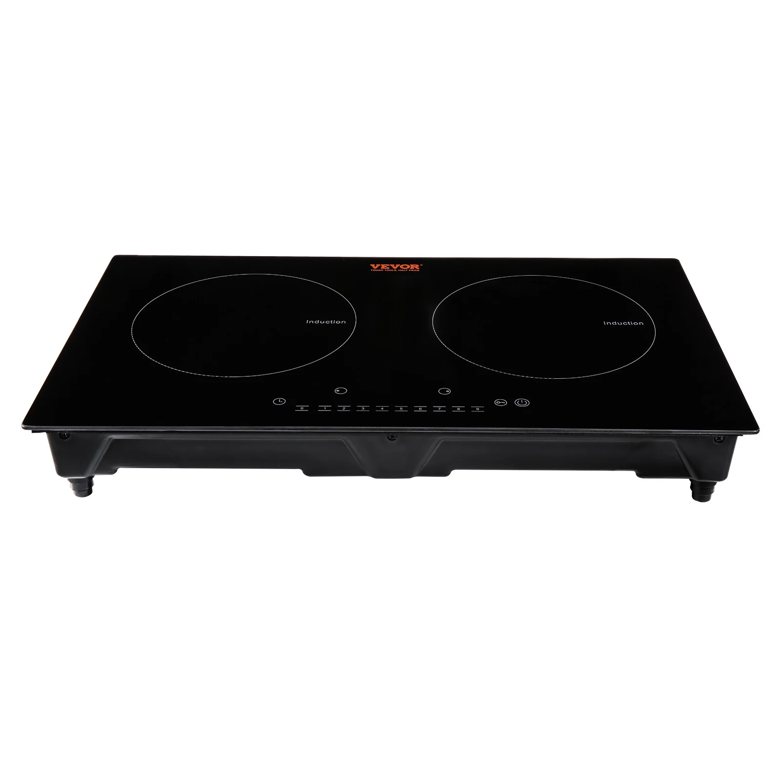 24 inch Electric Cooktop 2 Burners Ceramic Glass Stove Top Touch Control(24"/2 Burners/1800W) - Image 9