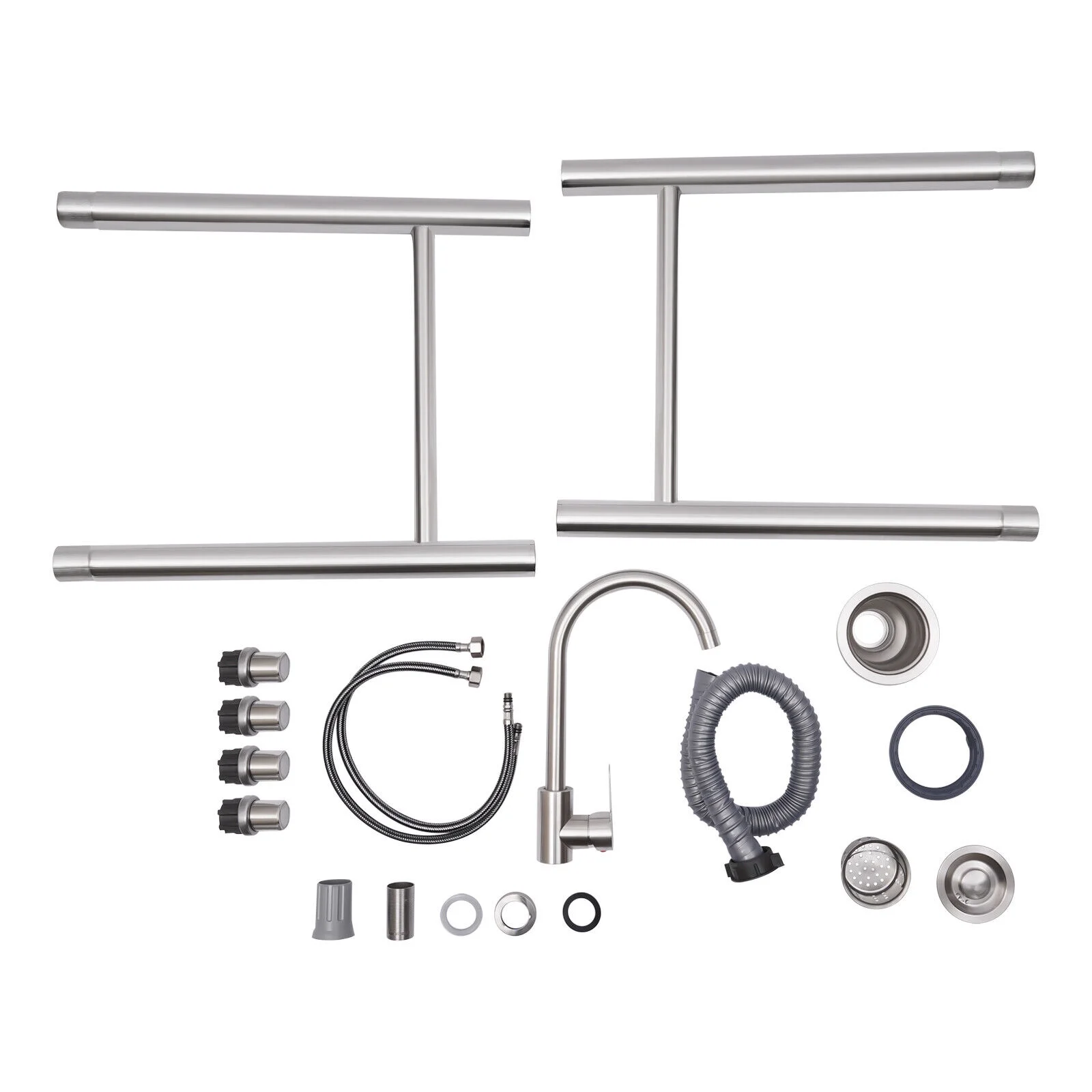 Commercial Utility Sink Stainless 1 Compartment Kitchen Sink 21.6*33.4*19.6