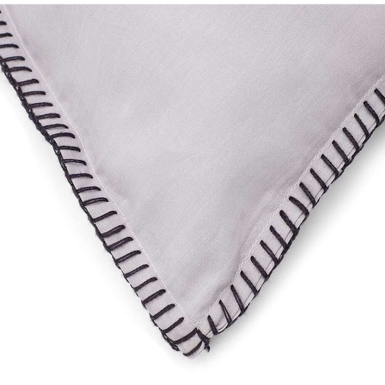 Parure de lit 2 personnes 240x220cm réversible gris uni