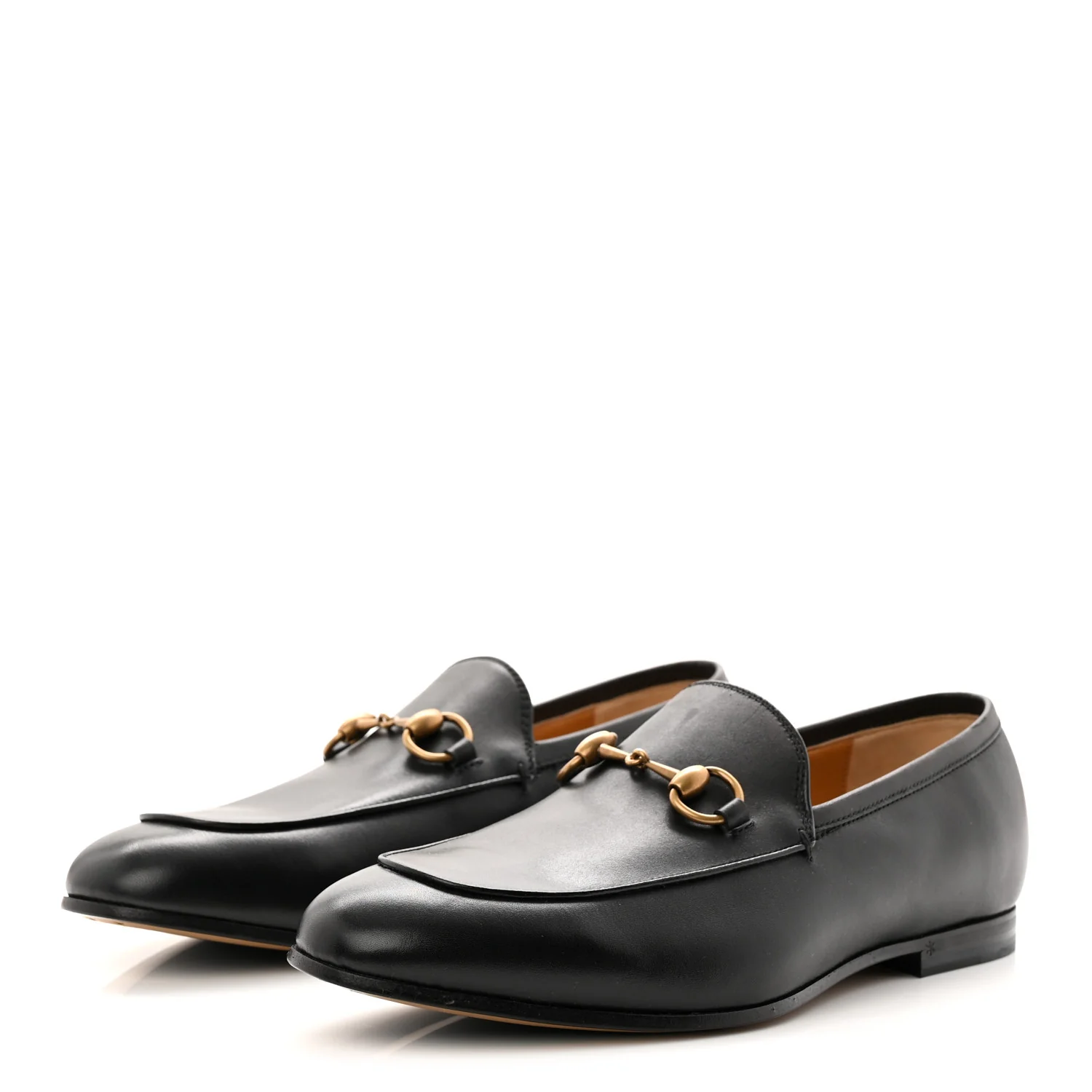 Calfskin Horsebit Mens Jordaan Loafers 8 Black