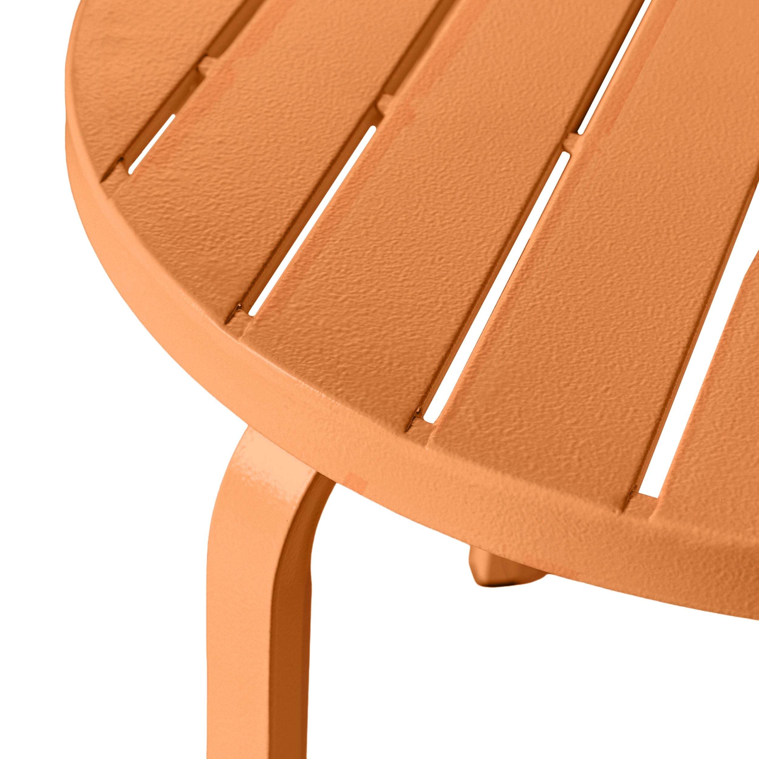 Kace Outdoor Side Table 50cm Tangelo Orange