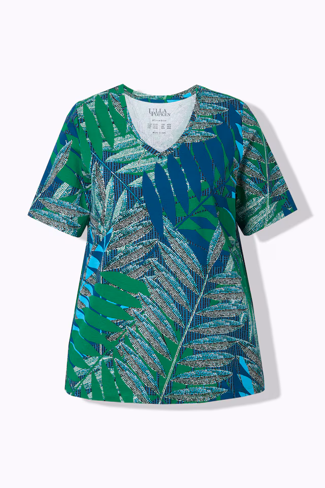 Leaf Print Cotton Tee