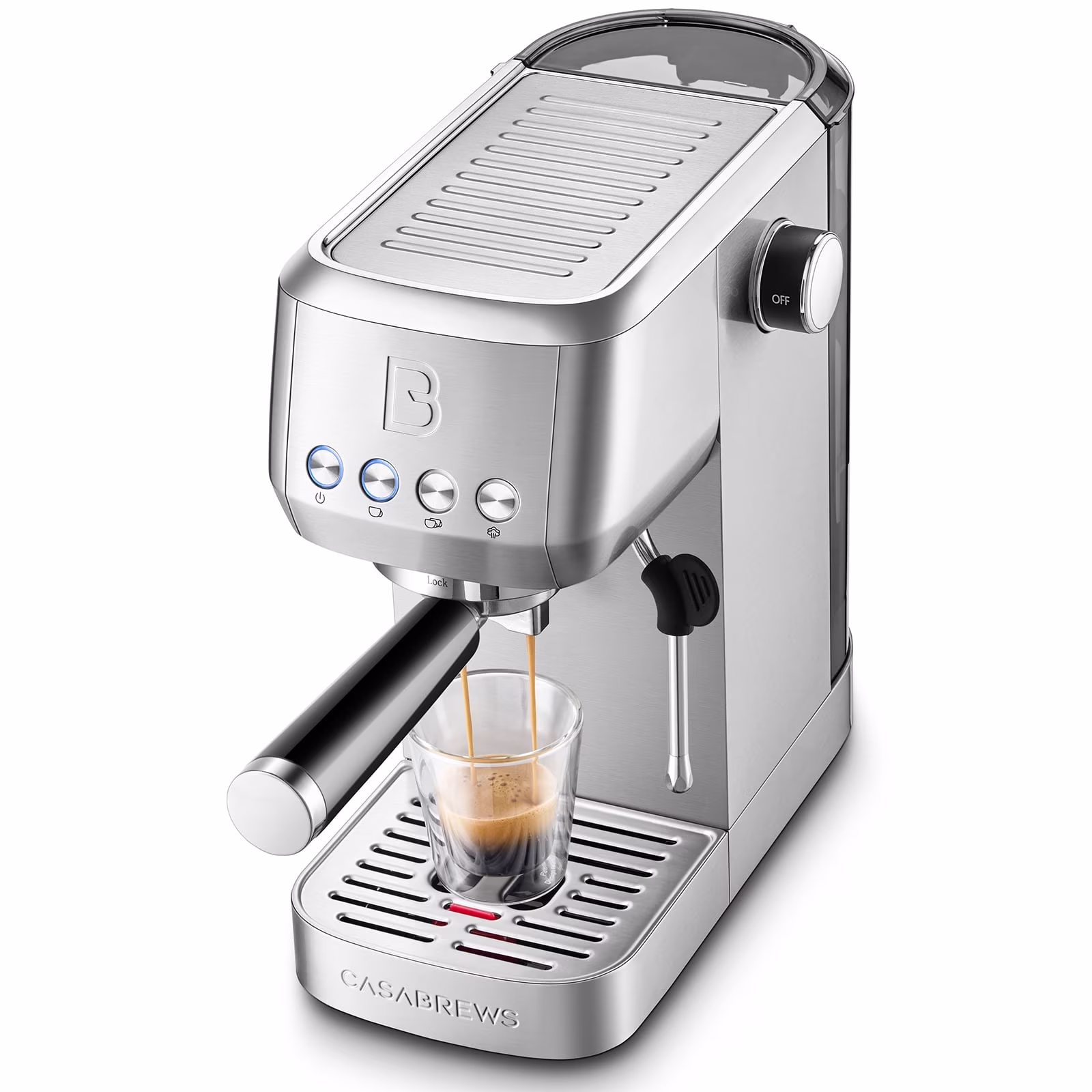 3700 Essential 20-Bar Espresso Machine and Coffee Maker, Stainless Steel(Silver)