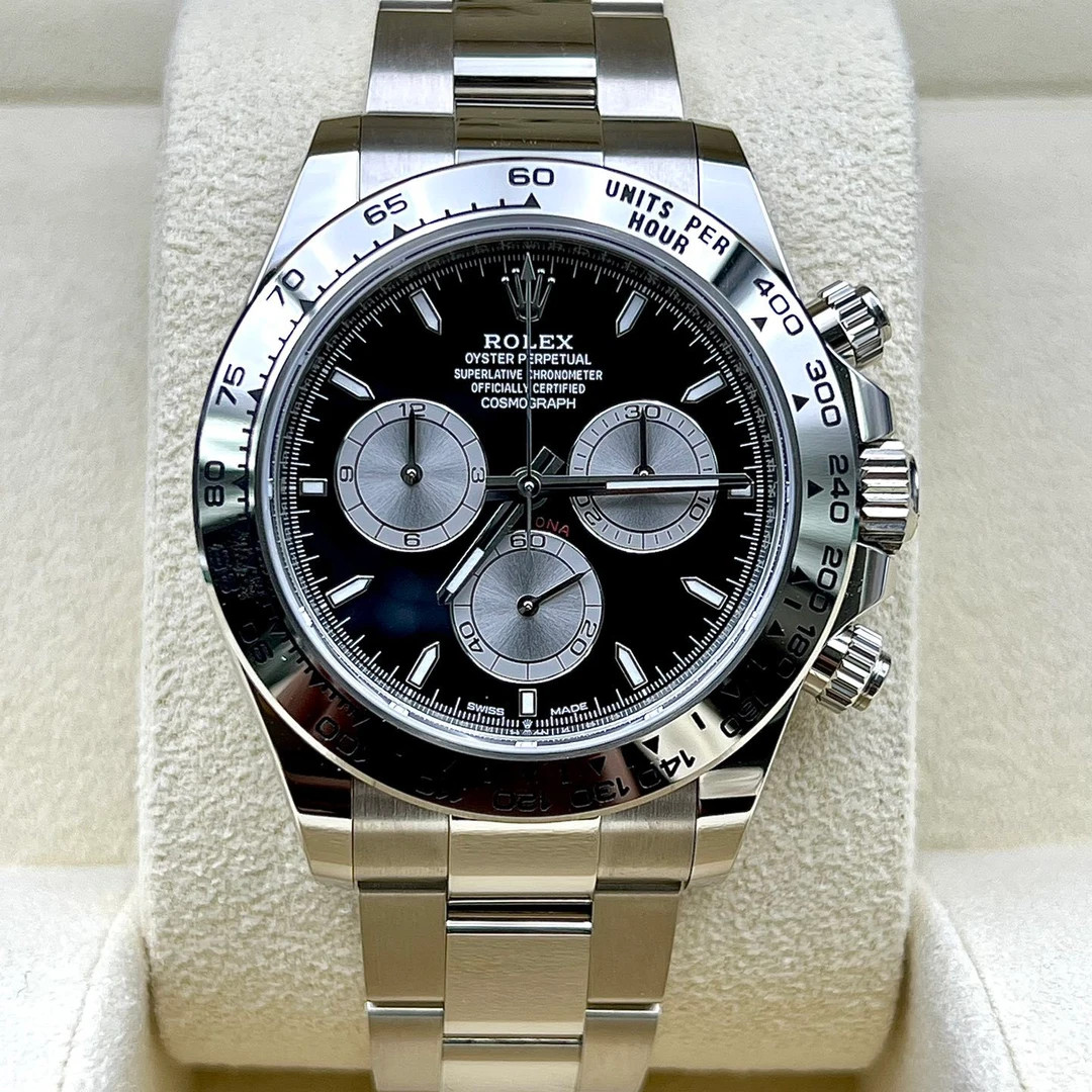[Super Clone]ROLEX Daytona White Gold/Black/Oyster m126509-0001