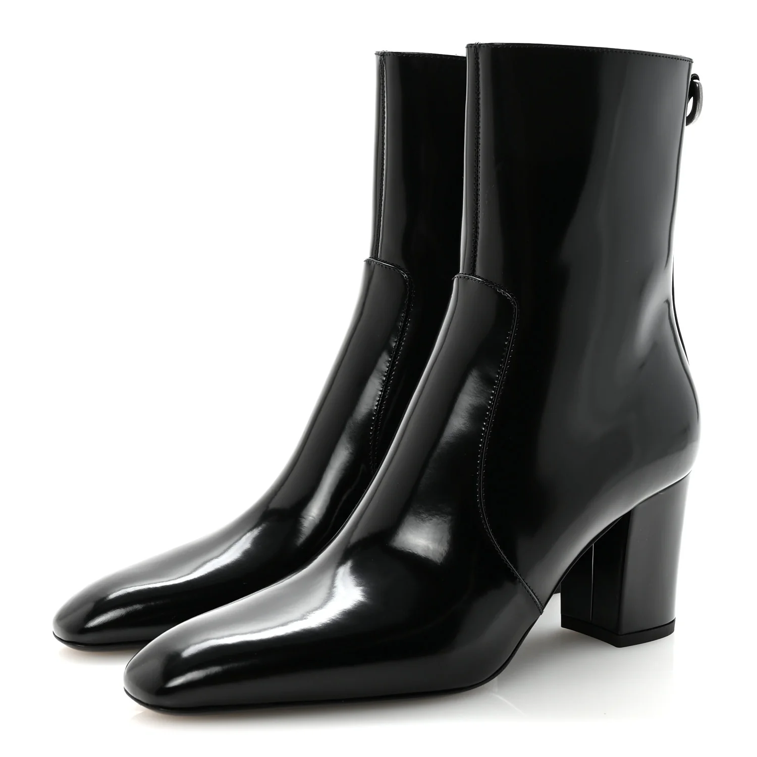 Vitello Marilyn Betty 70 Ankle Zip Boots 36.5 Black