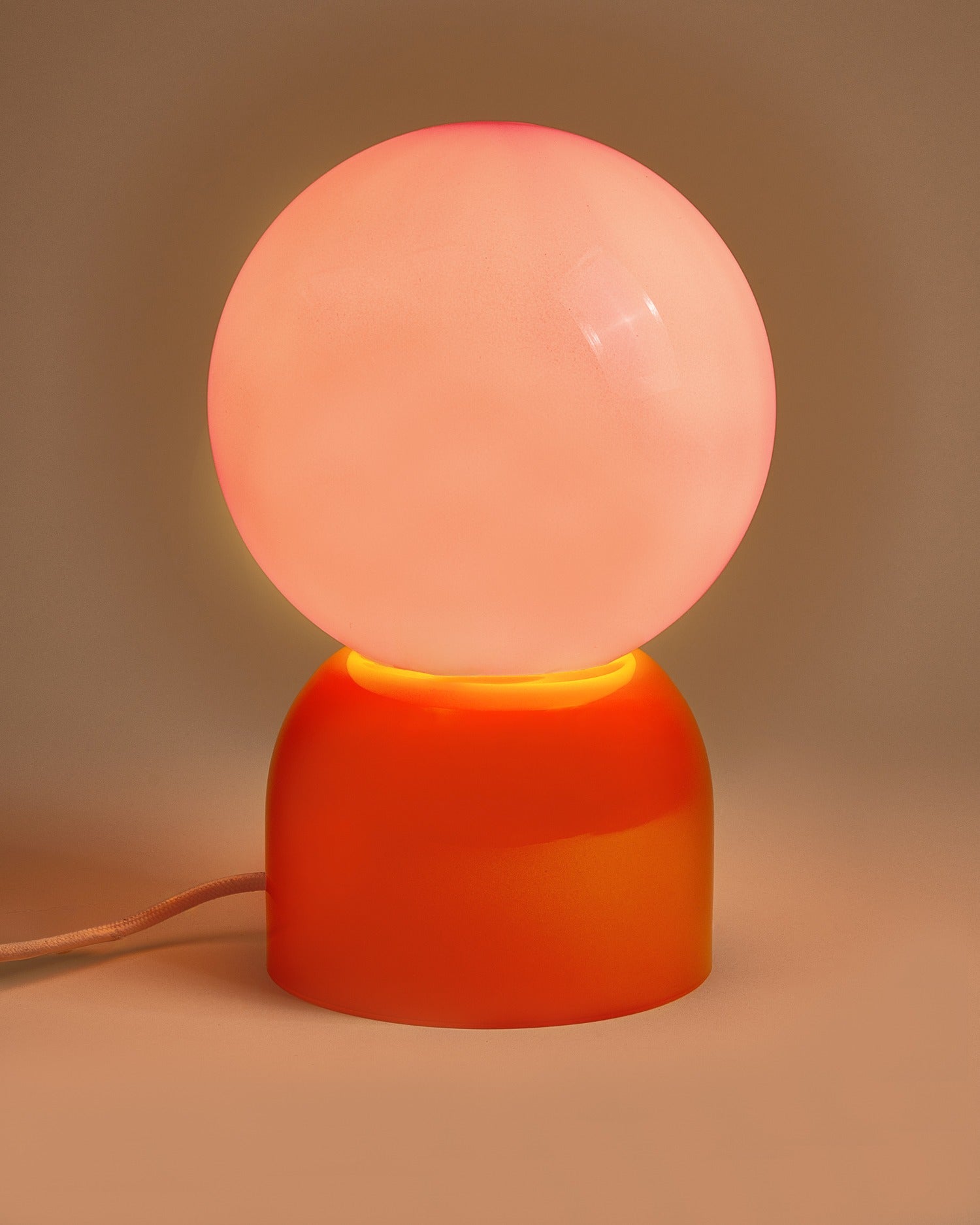 LUMO - GLASS LAMP PINK ORANGE