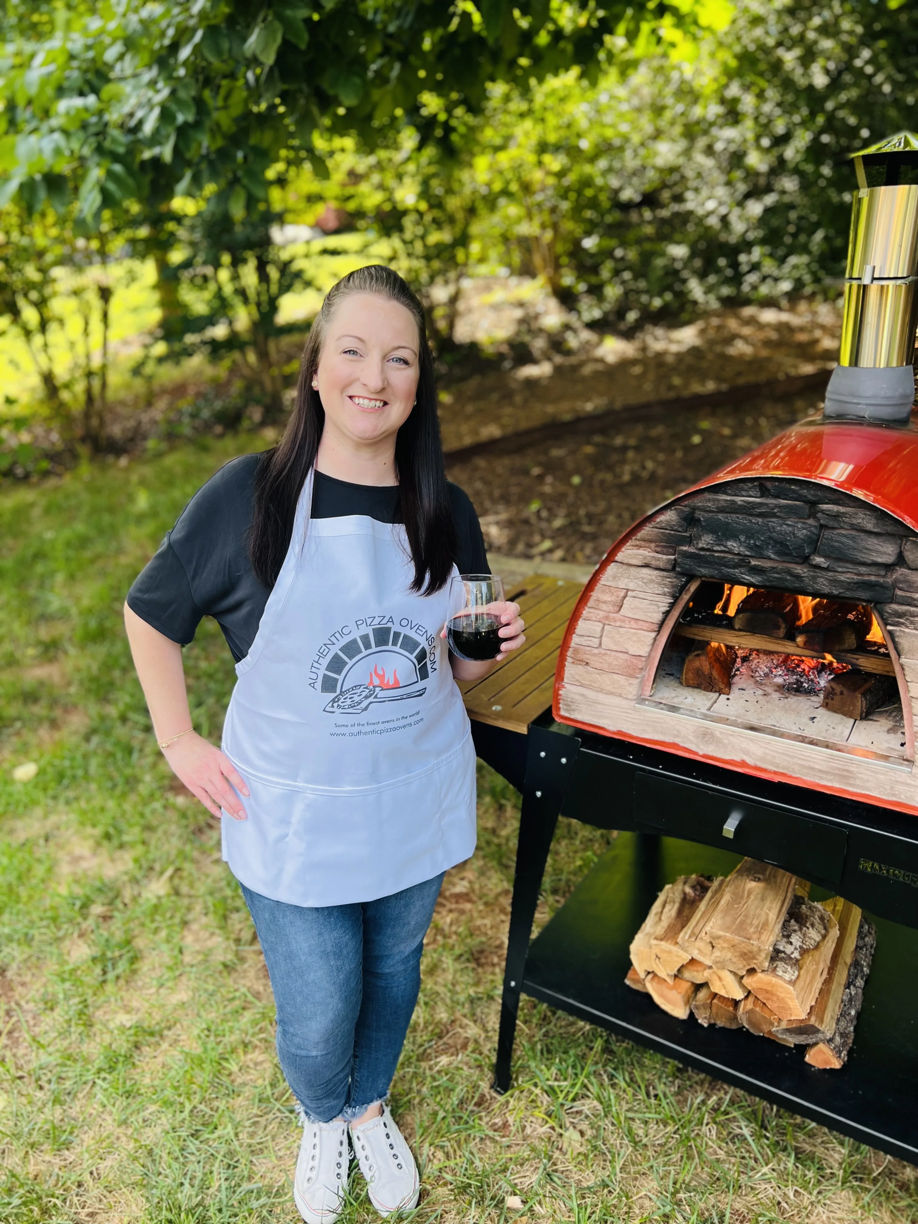 Maximus Portable Wood-Fired Pizza Oven �C Red, Outdoor Pizza Bread Oven - Image 2