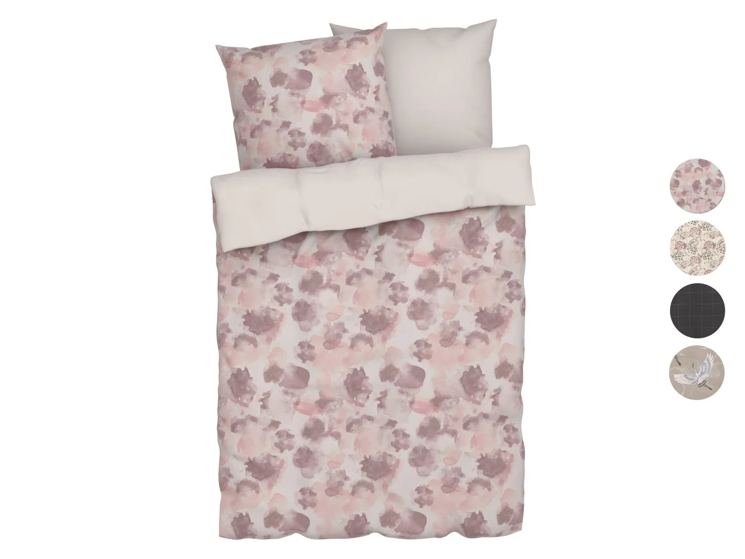 LIVARNO home Parure de lit en satin rversible, 260 x 240 cm