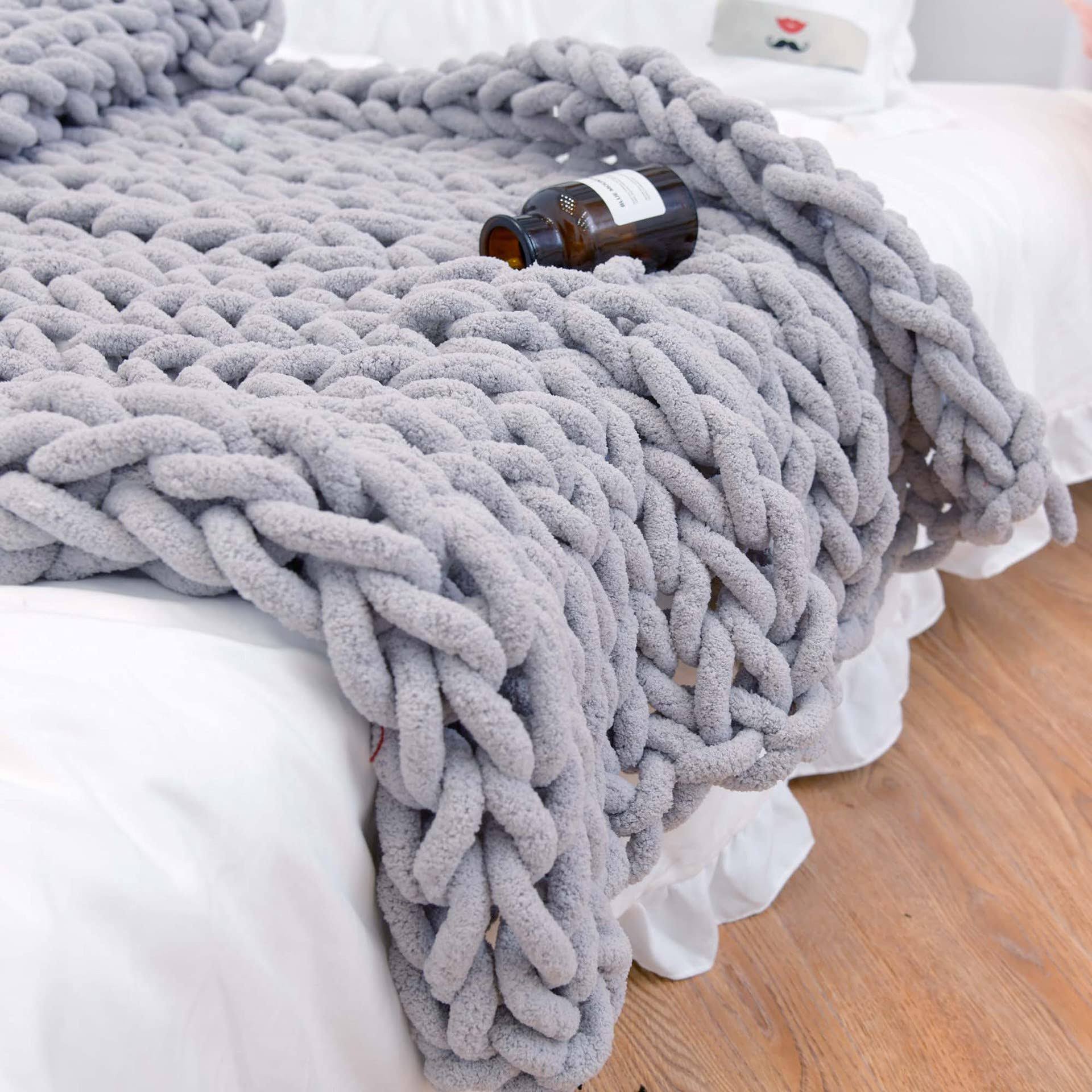 Chunky Knit Blanket Throw 40