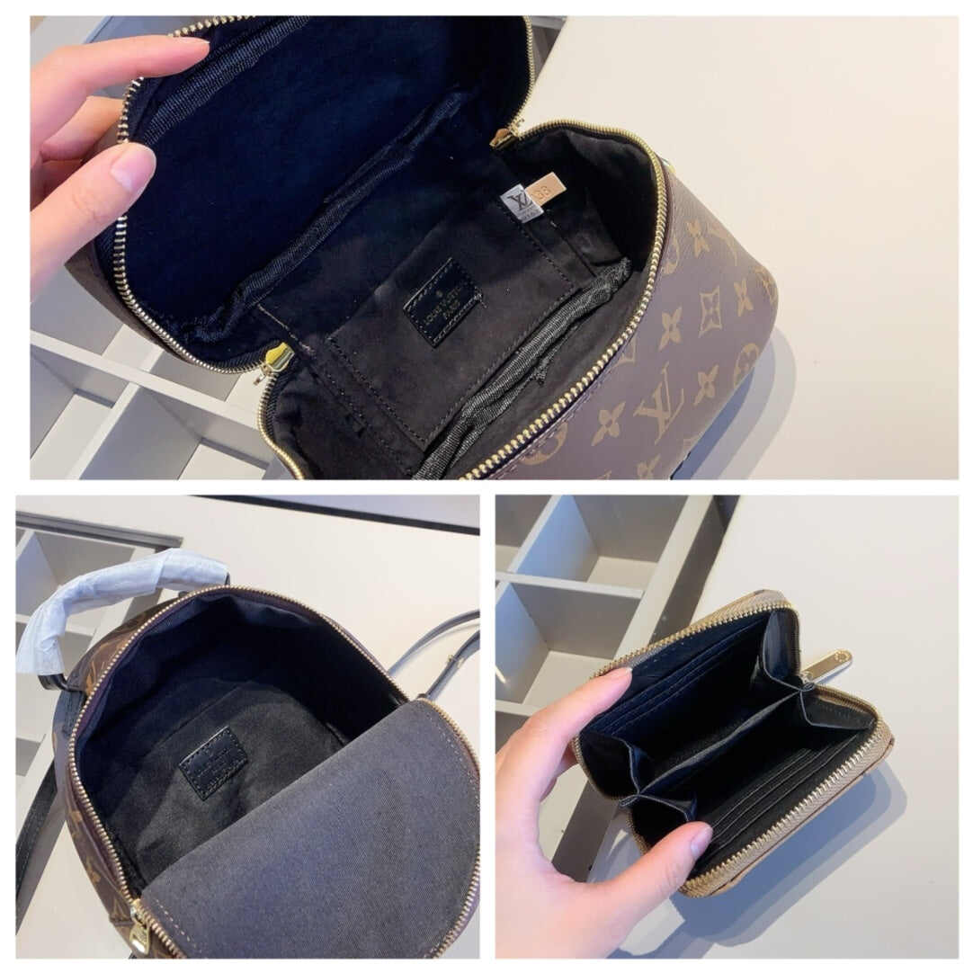 【ルイヴィトン】3点セット☆ピースカラー化粧箱｜爆款バックパック付き｜肩掛け可能で実用的♪今すぐゲット！