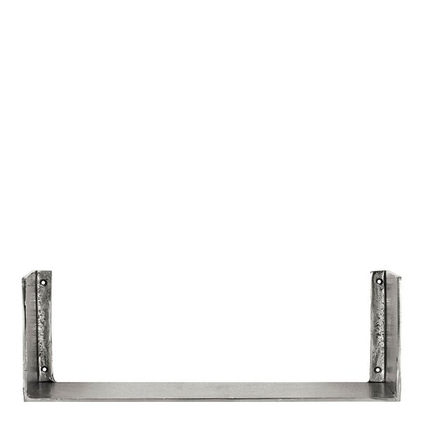 Vegghylle Boxie i aluminium 50x18x50 cm sølvfarget finish