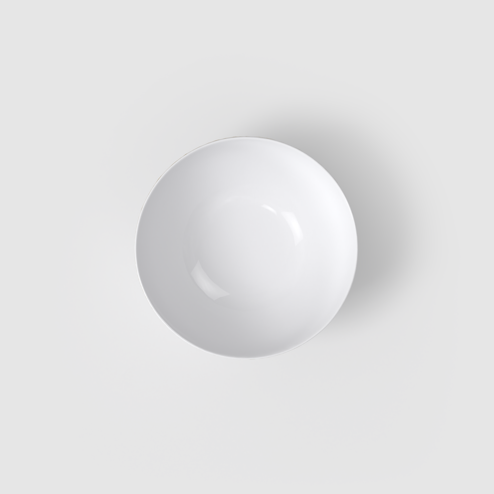 Chateau Septfontaines Appetizer/ Dessert Bowl - White, 8.2 oz, Premium Bone Porcelain