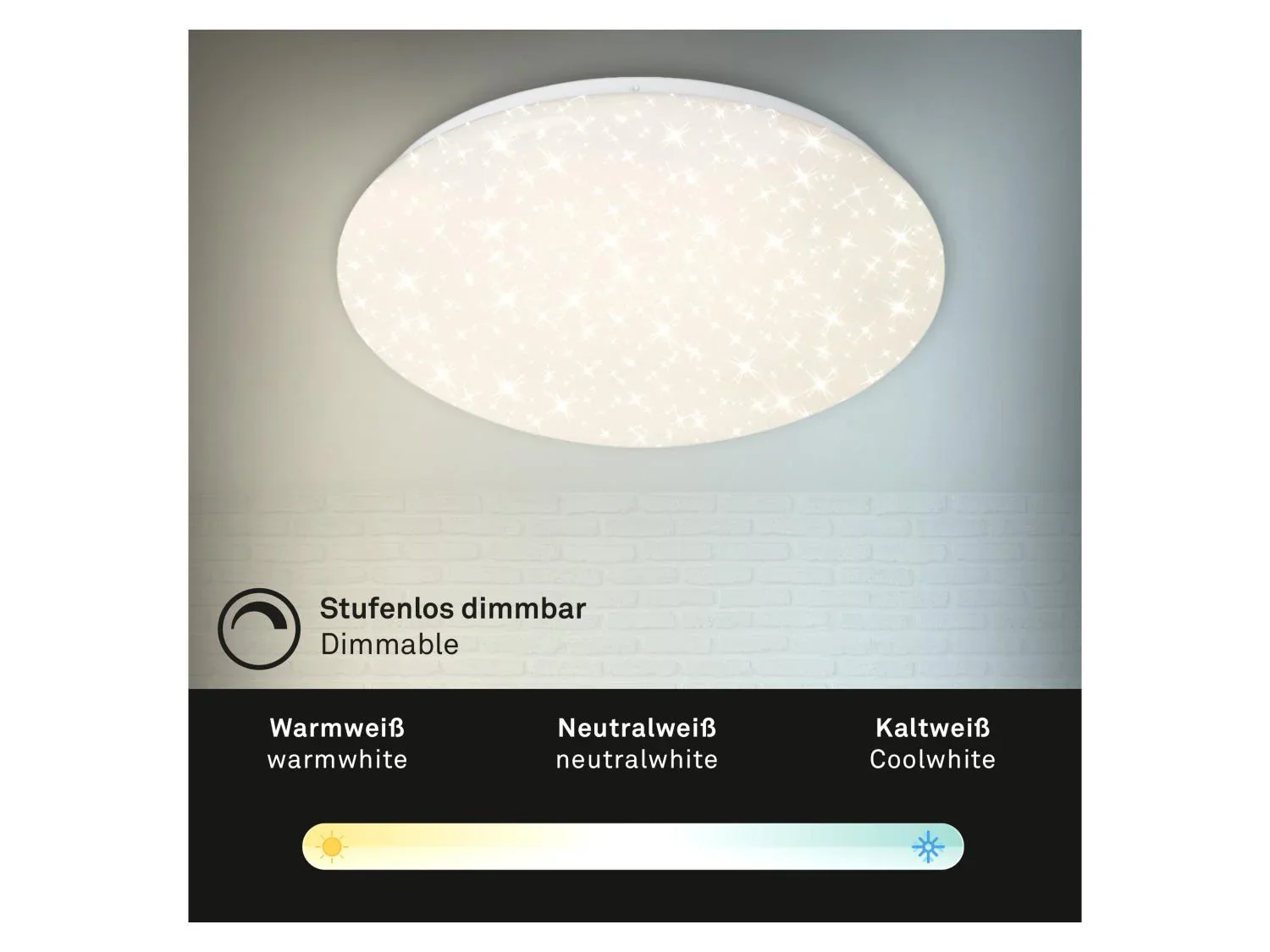 Briloner Plafonnier LED CTT
