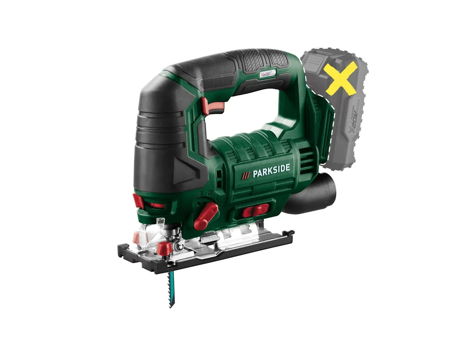 PARKSIDE Scie sauteuse pendulaire sans fil PSTDA 20-Li C3, 20 V