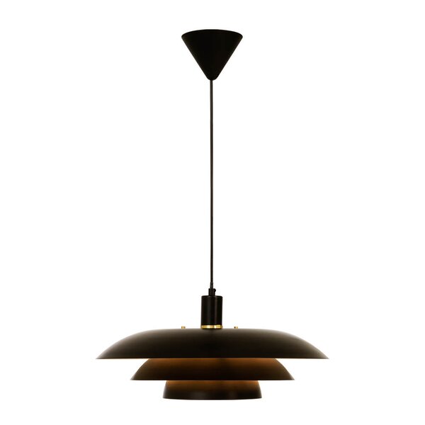 Epsilon taklampe 45 cm svart