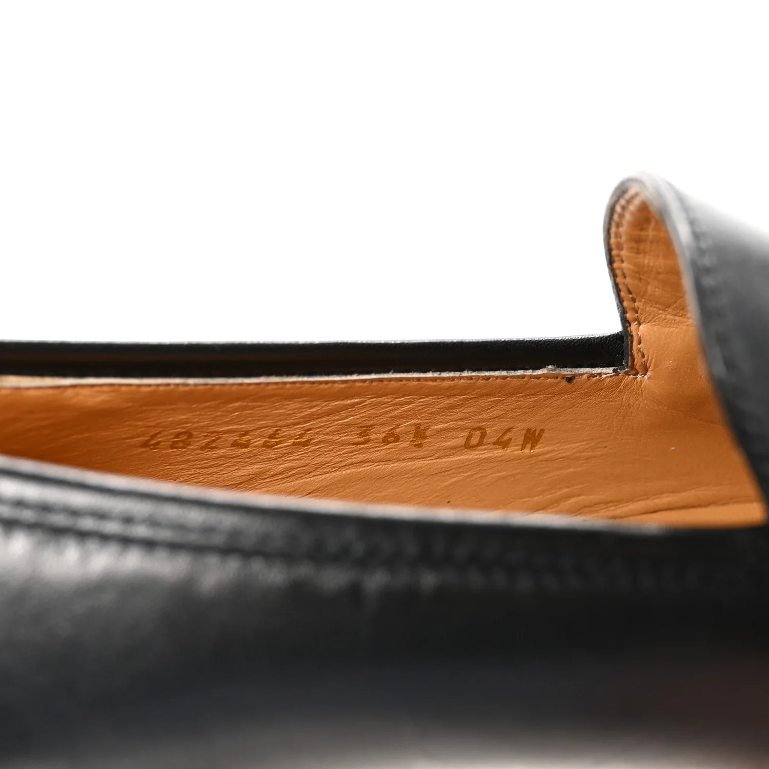 Calfskin Womens Jordaan Loafers 36.5 Black