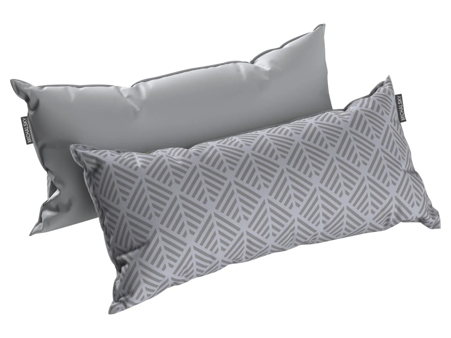 Michalsky Lot de 2 taies d'oreiller en satin, 50 x 70 cm