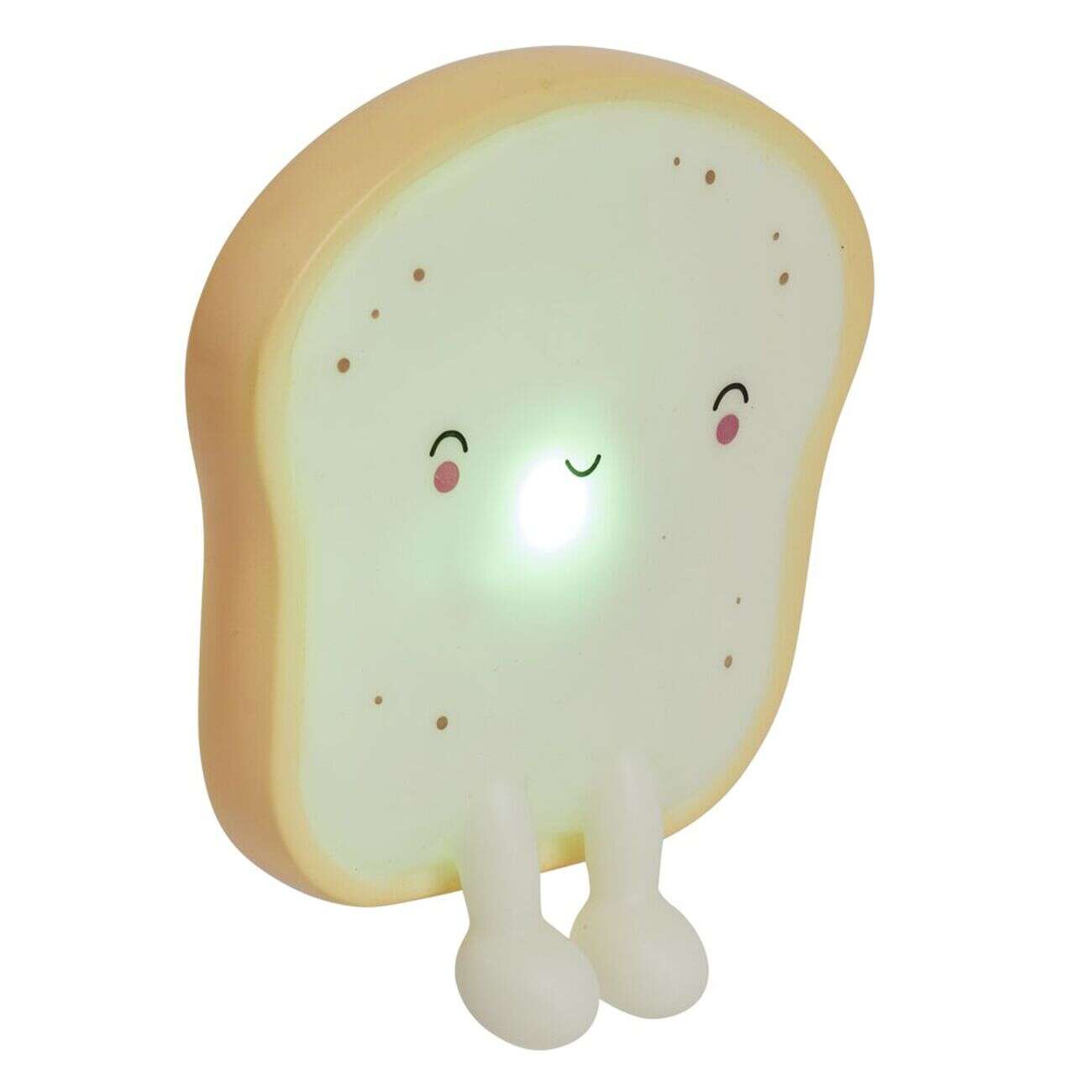 Veilleuse kawaii toast brioche LED couleurs changeantes 13x2xH15cm