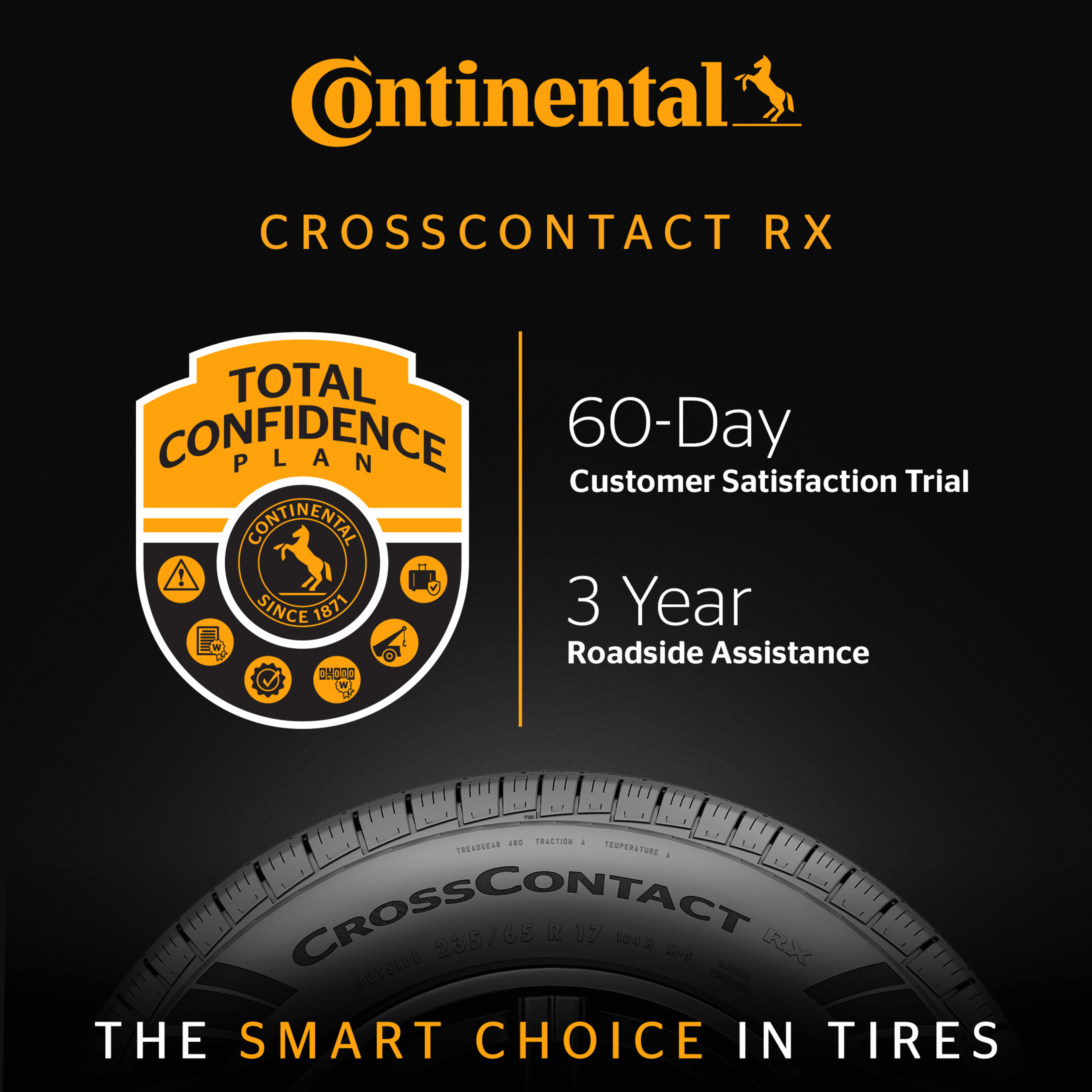 Continental Crosscontact RX All-Season 245/45R20 103H XL Passenger Tire