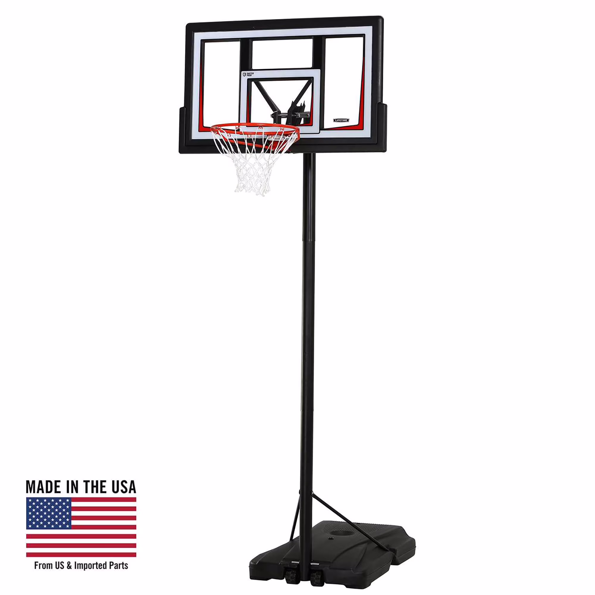Lifetime Adjustable Portable Basketball Hoop (50-Inch Polycarbonate) - 90678 Lifetime Adjustable Portable Basketball Hoop (50-Inch Polycarbonate) - 90678
