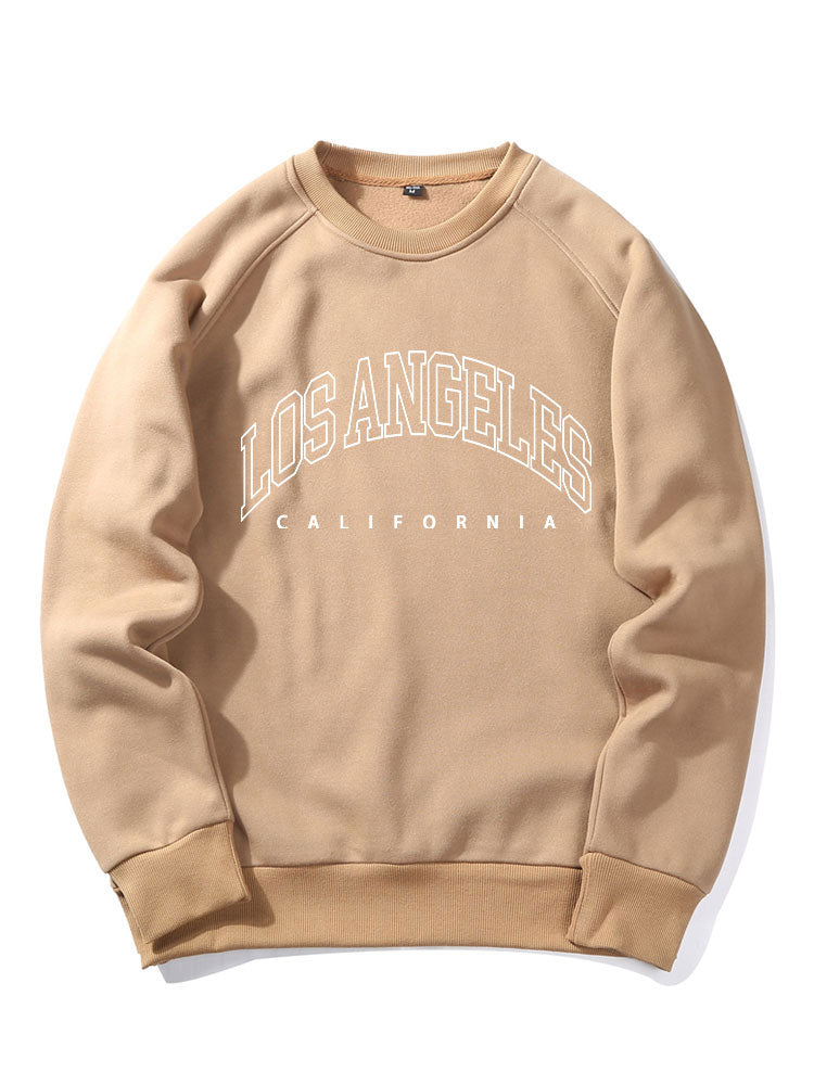 Sweat-shirt à imprimé lettres Los Angeles
