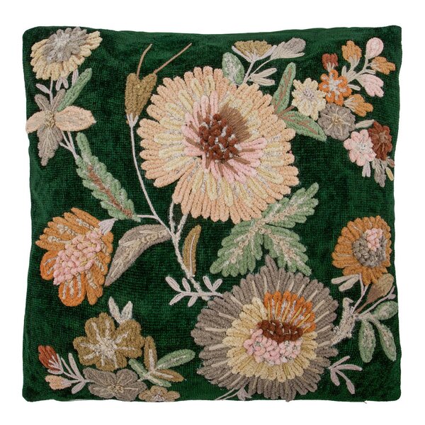 Bota putetrekk 50x50 cm grønn/rose