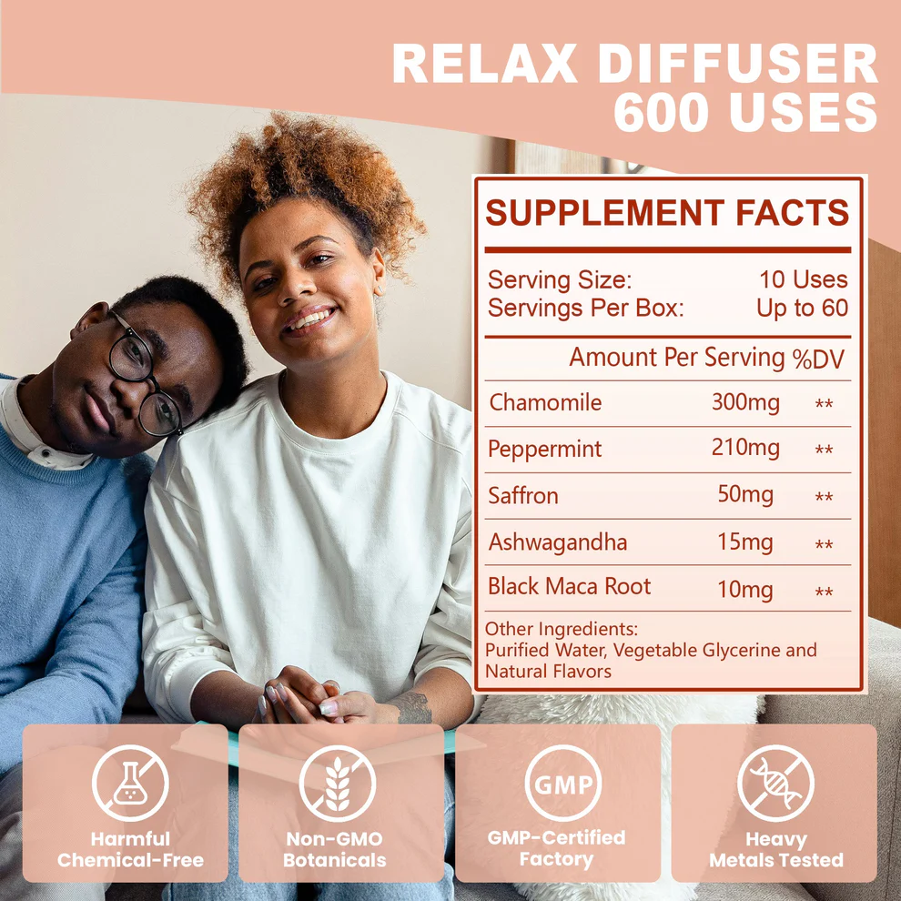 New Relax Herbal Diffuser - 900 Uses