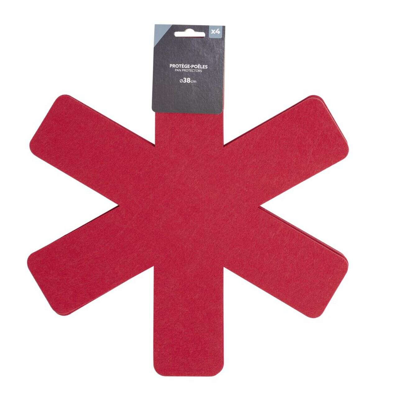 Protège poêle x4 feutrine Ø38cm (4 modèles)