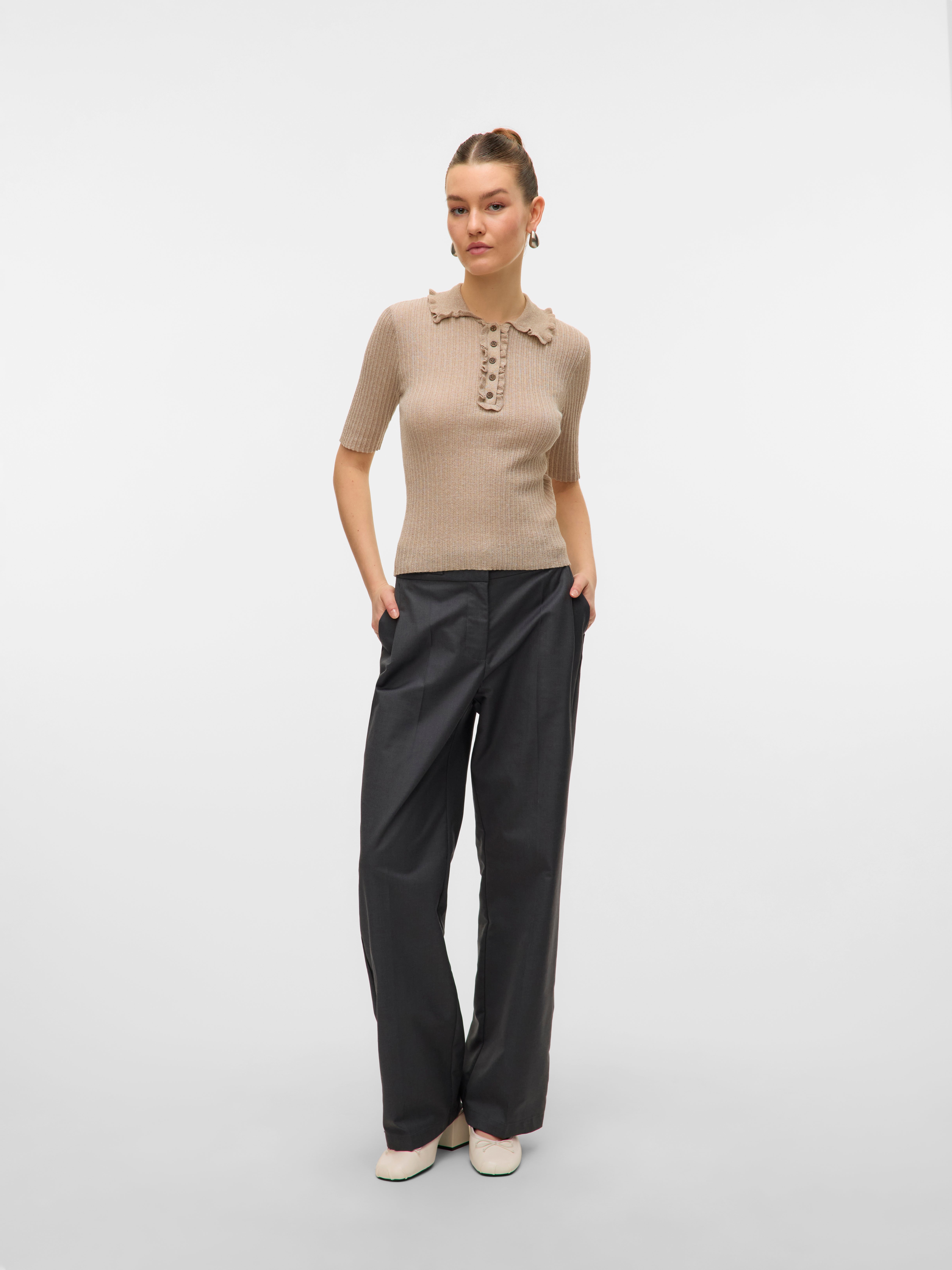 VERO MODA® AWSHIRLI Knit Polo-Shirt