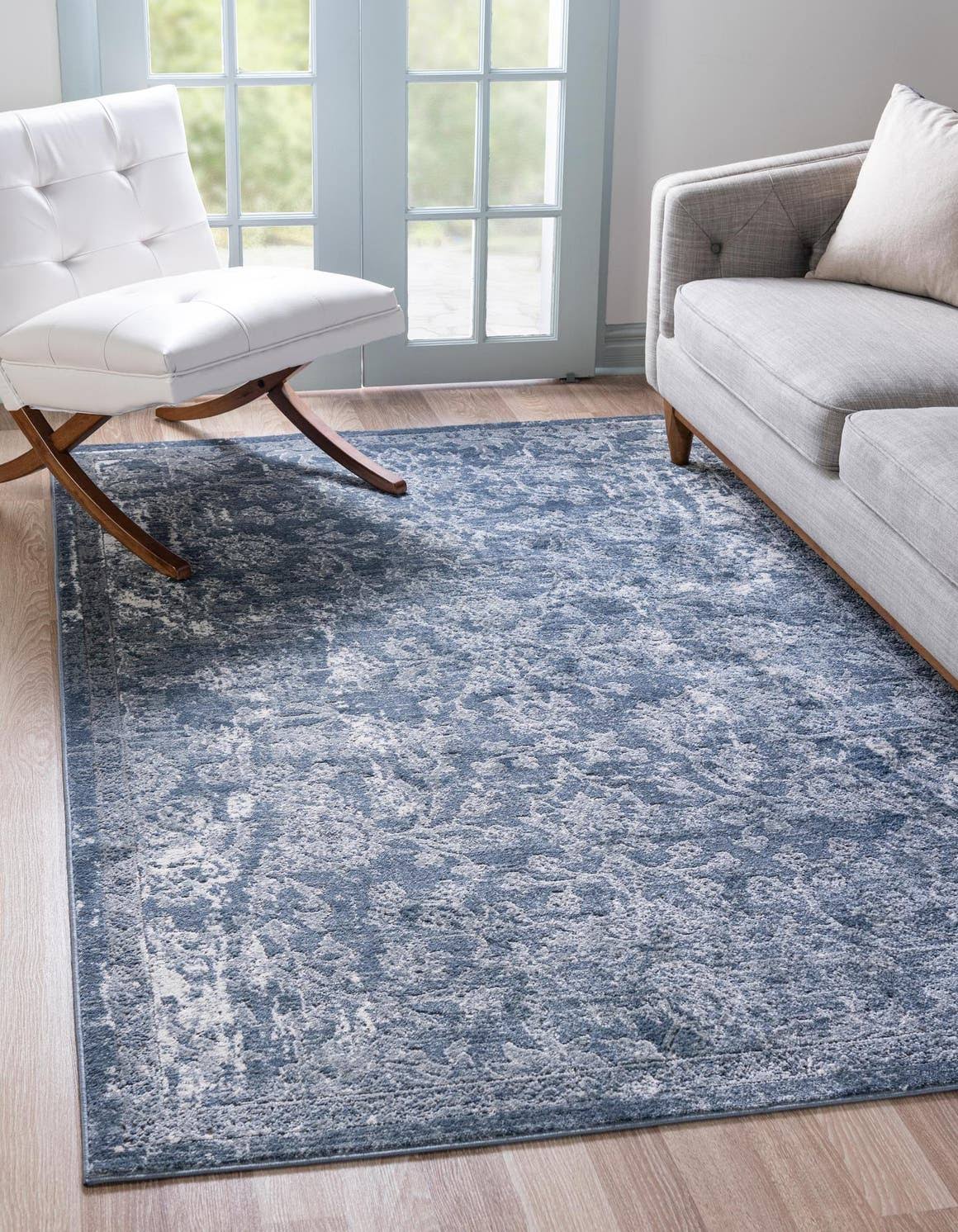 Unique Loom Portland Albany Blue 10 ft. x 14 ft. Area Rug