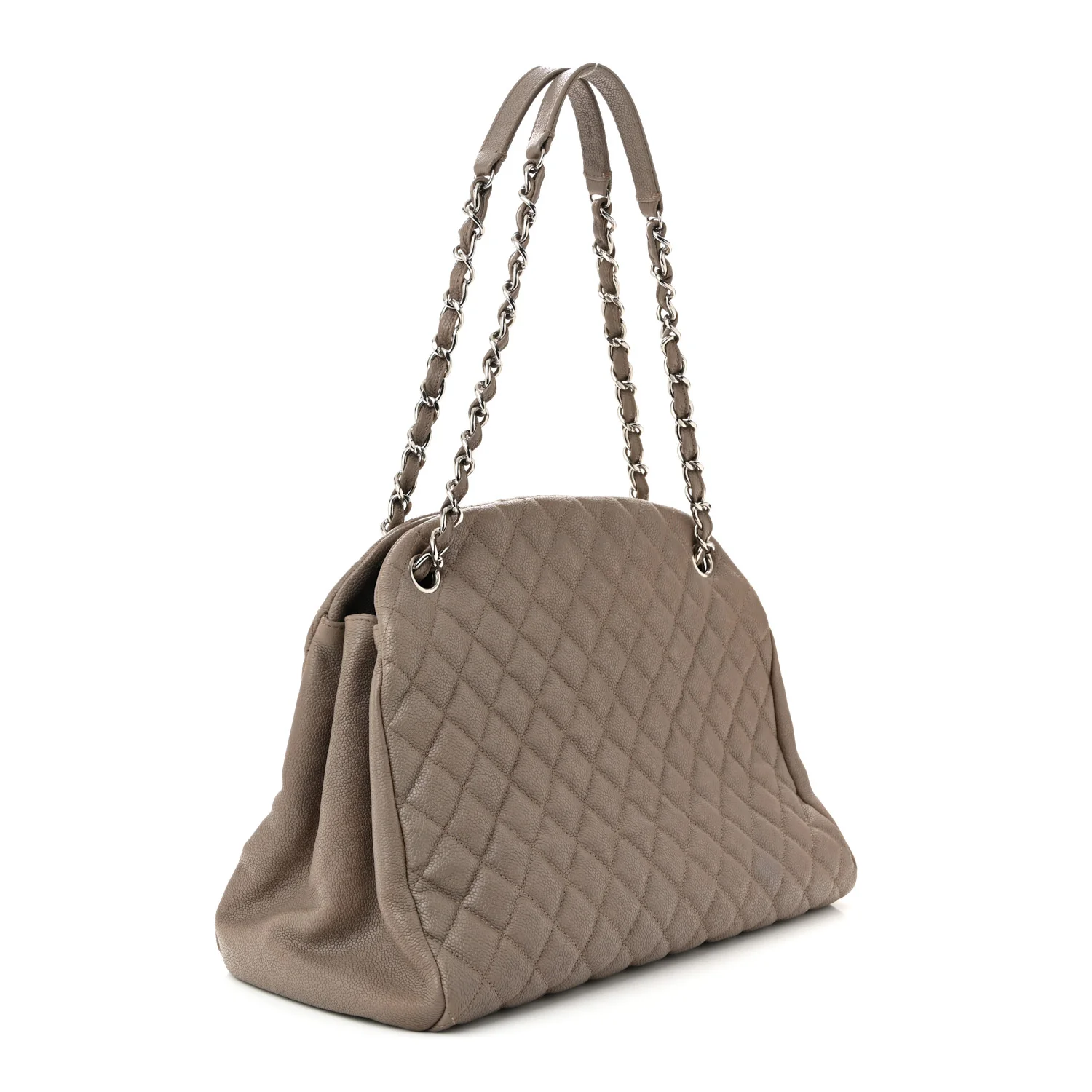 Caviar Quilted Large Just Mademoiselle Beige