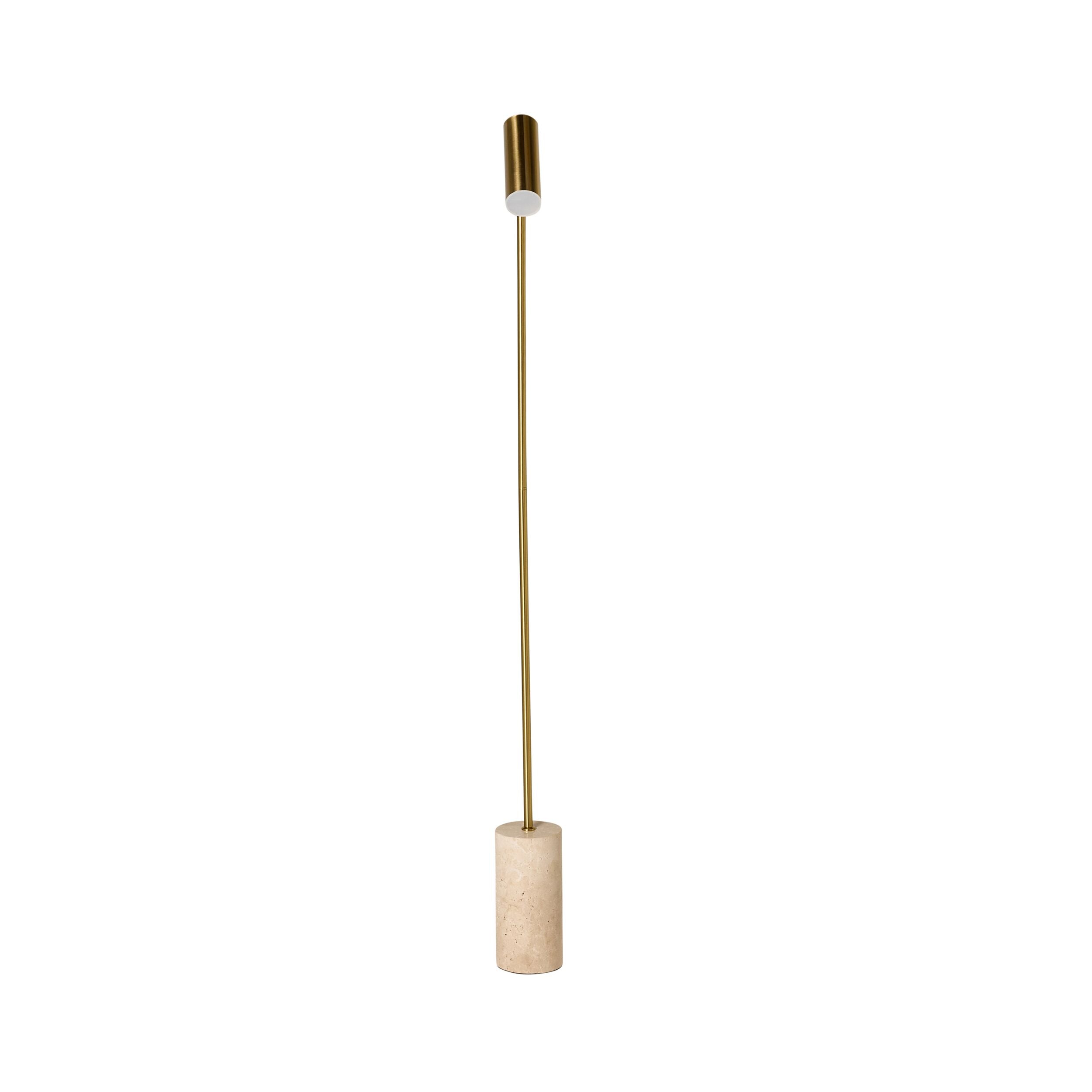 Elroy Travertine Floor Lamp 151cm